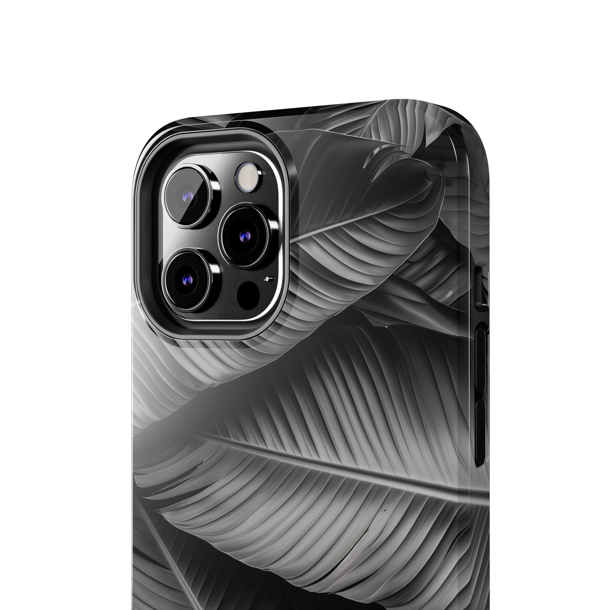 Custom Palm Leaf Phone Case, Palm Tree Phone Case, Tropical Leaf Design, Summer iPhone Cover, Black and White iPhone Case, iPhone 15 Pro Max
