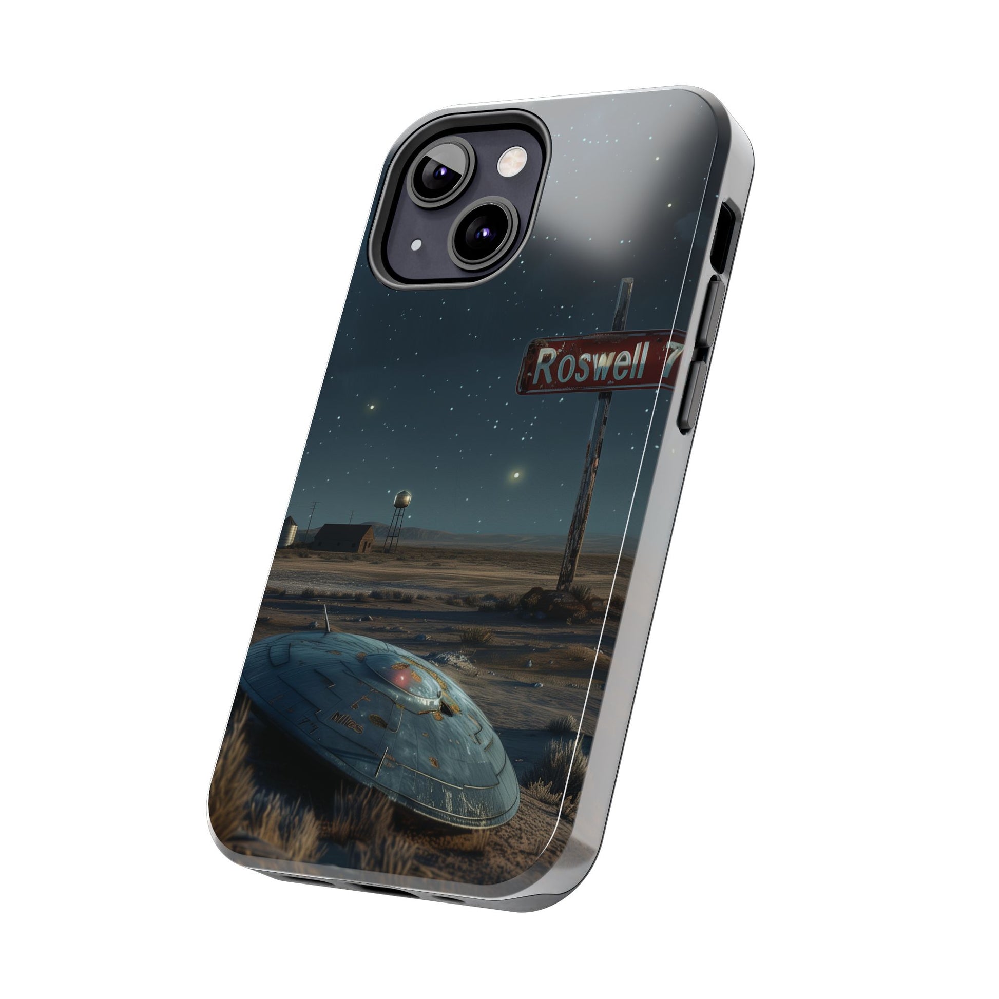 UFO Crash Roswell Phone Case Roswell Incident Alien Invasion Extraterrestrial Area 51 Alien Autopsy Cryptozoology 13 14 15 iPhone Pro Max