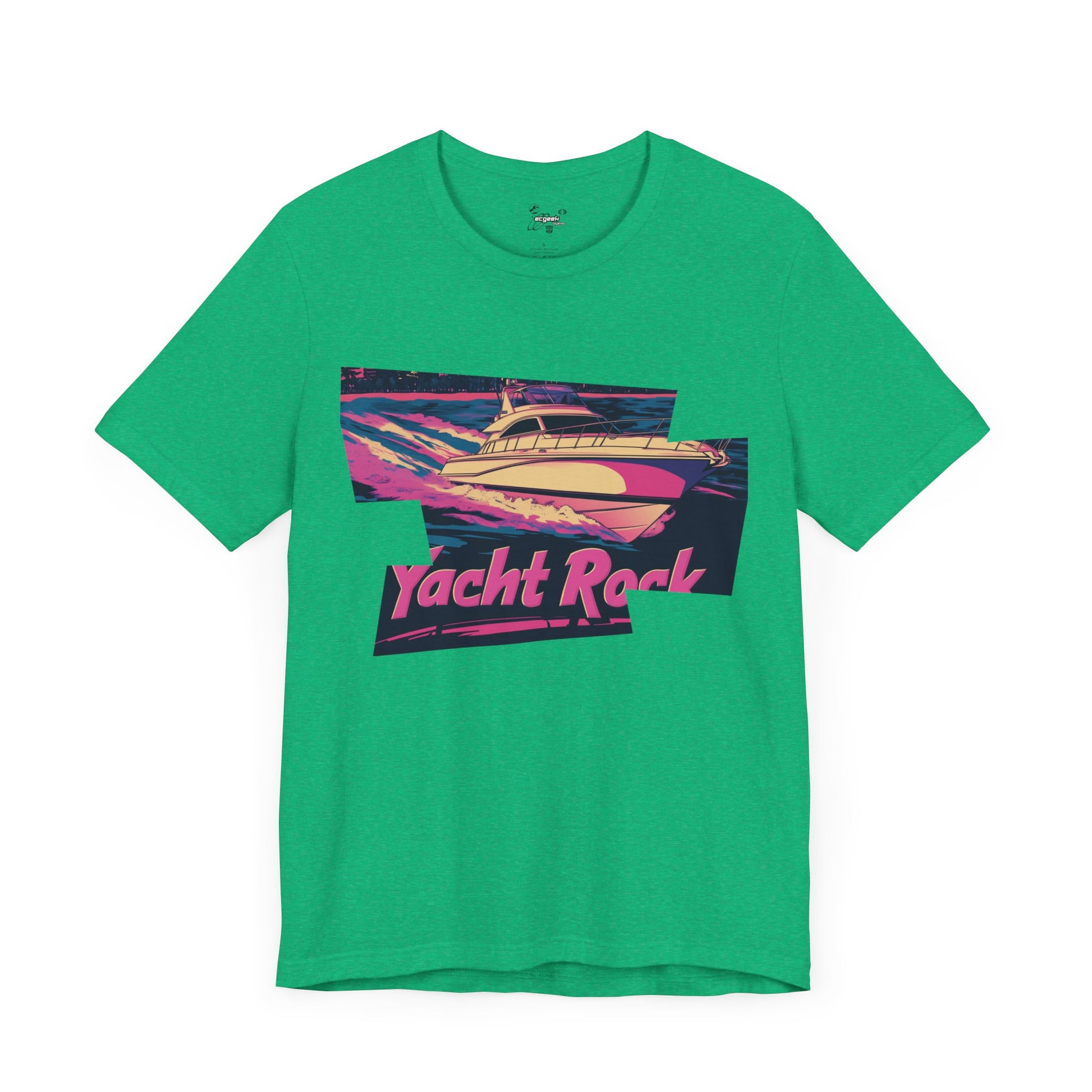 Yacht Rock T-Shirt Tshirt Nautical Graphic Tee 80s Miami Vice Boating Shirt Yacht Lover Gift Nostalgic South Beach Retro Motif Style Funny