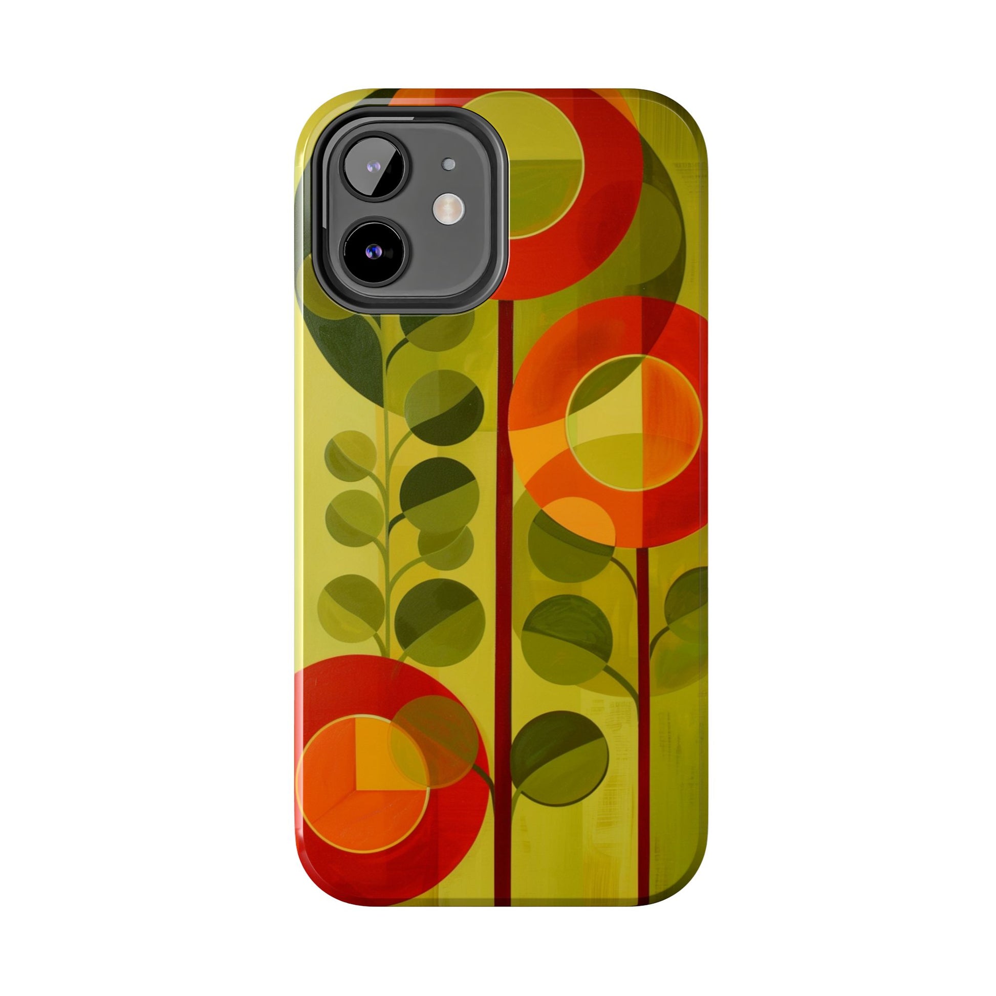 Atomic Flower Phone Case, Mid-Mod Phone Case, Artwork iPhone Case, Unique Floral Pattern Phone Case, Art Deco, Minimalist, Tough Iphone Case