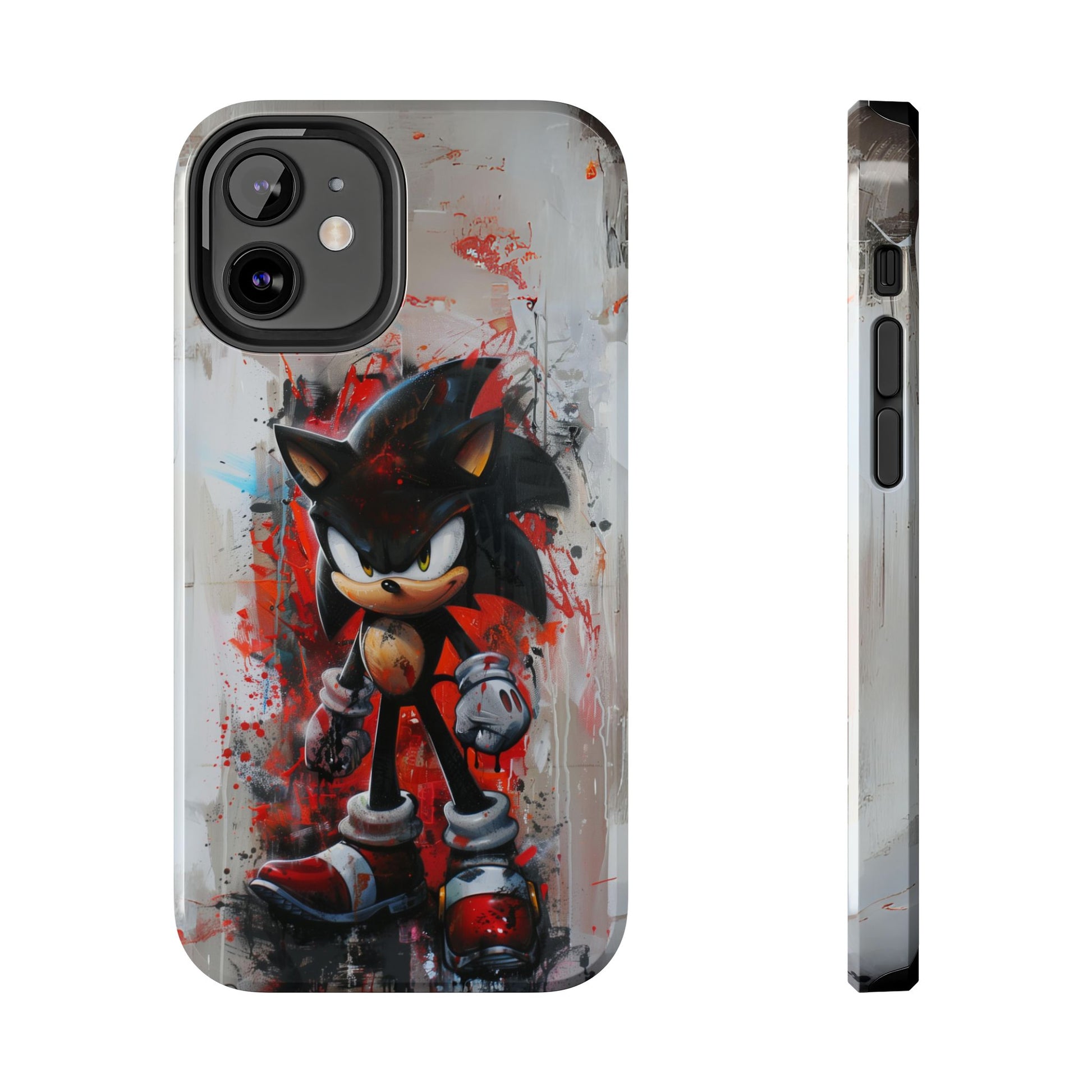 Shadow the Hedgehog Inspired Phone Case, Durable iPhone Case, Perfect Gamer Gift, SEGA, Sonic the Hedgehog, Tails, Shadow, iPhone 12