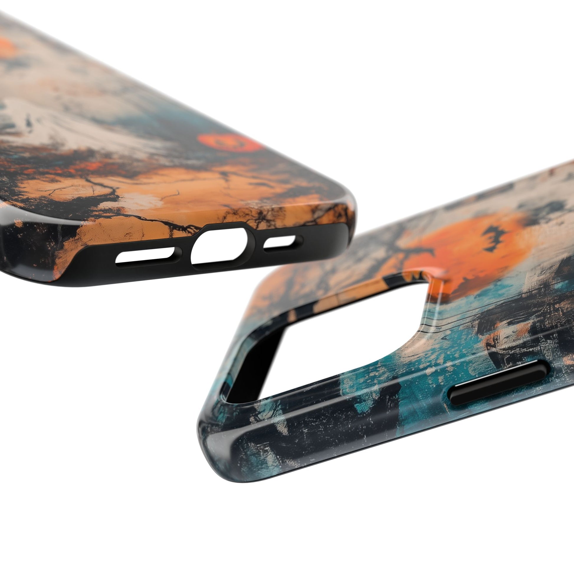 Halloween Fall Autumn Artistic Gothic Dark Academia Ghost Girl Street Art Urban Graffiti Phone Case Street iPhone 15 Pro Max Samsung Galaxy