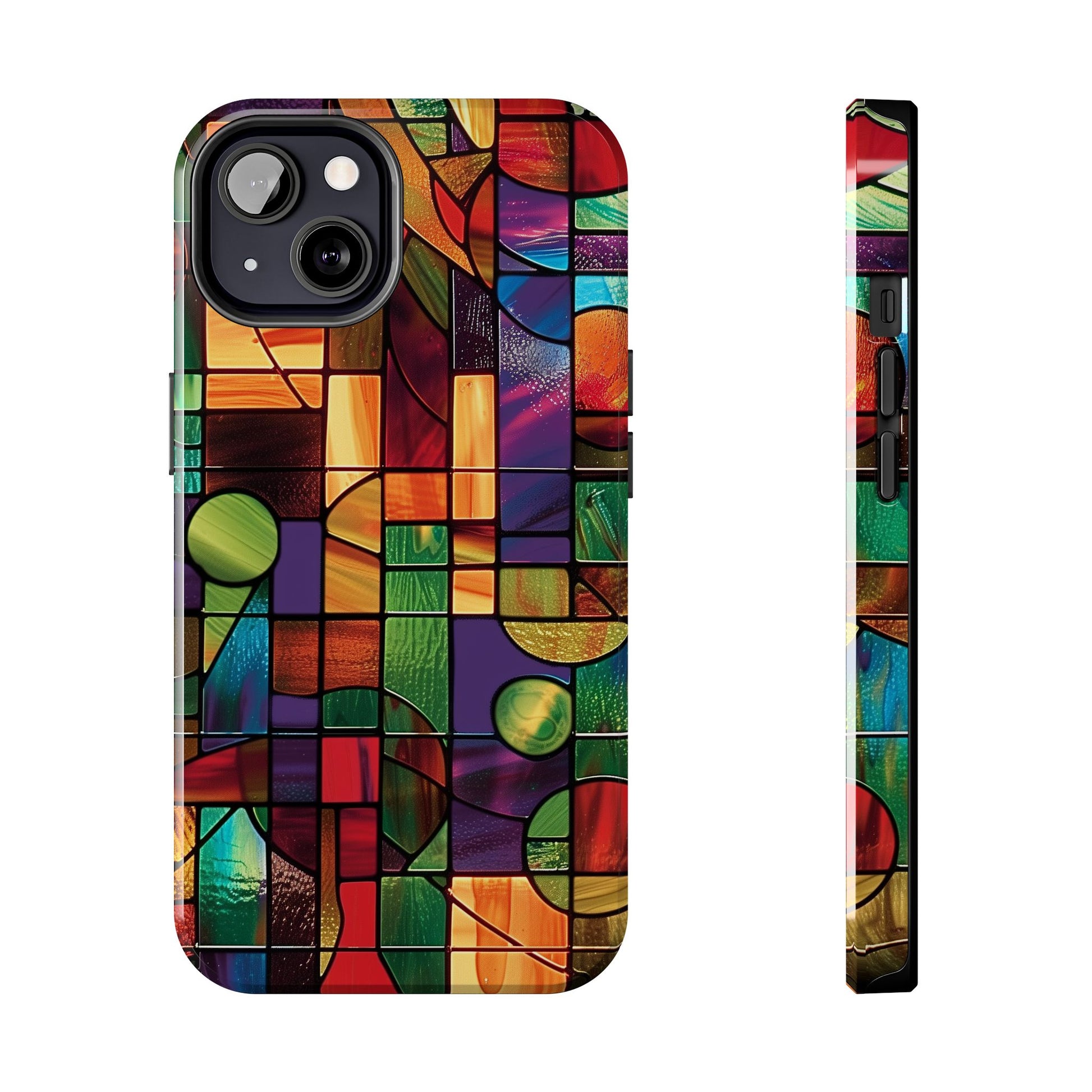 Frank Lloyd Wright Inspired Stained Glass Phone Case, Artistic iPhone Case, Architectural Design, Art Deco iphone Case, iphone 15 pro max