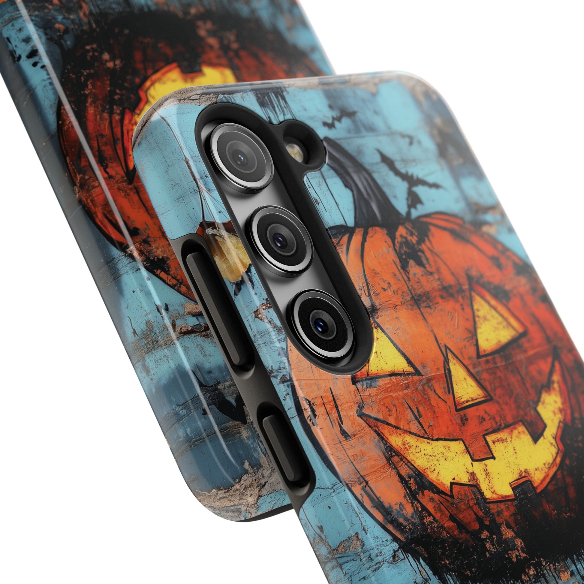 Autumn Artistic Halloween Fall Pumpkin Jack Wall Gothic Dark Academia Street Art Urban Graffiti Phone Case Street iPhone 15 Pro Max Samsung