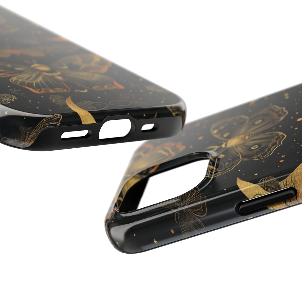 D Dark Academia Mystical Phone Case, Mystical Moth Phone Case, Vintage Magic Witchcraft iPhone Cover, Esoteric Nature Art, iPhone 15 Pro Max