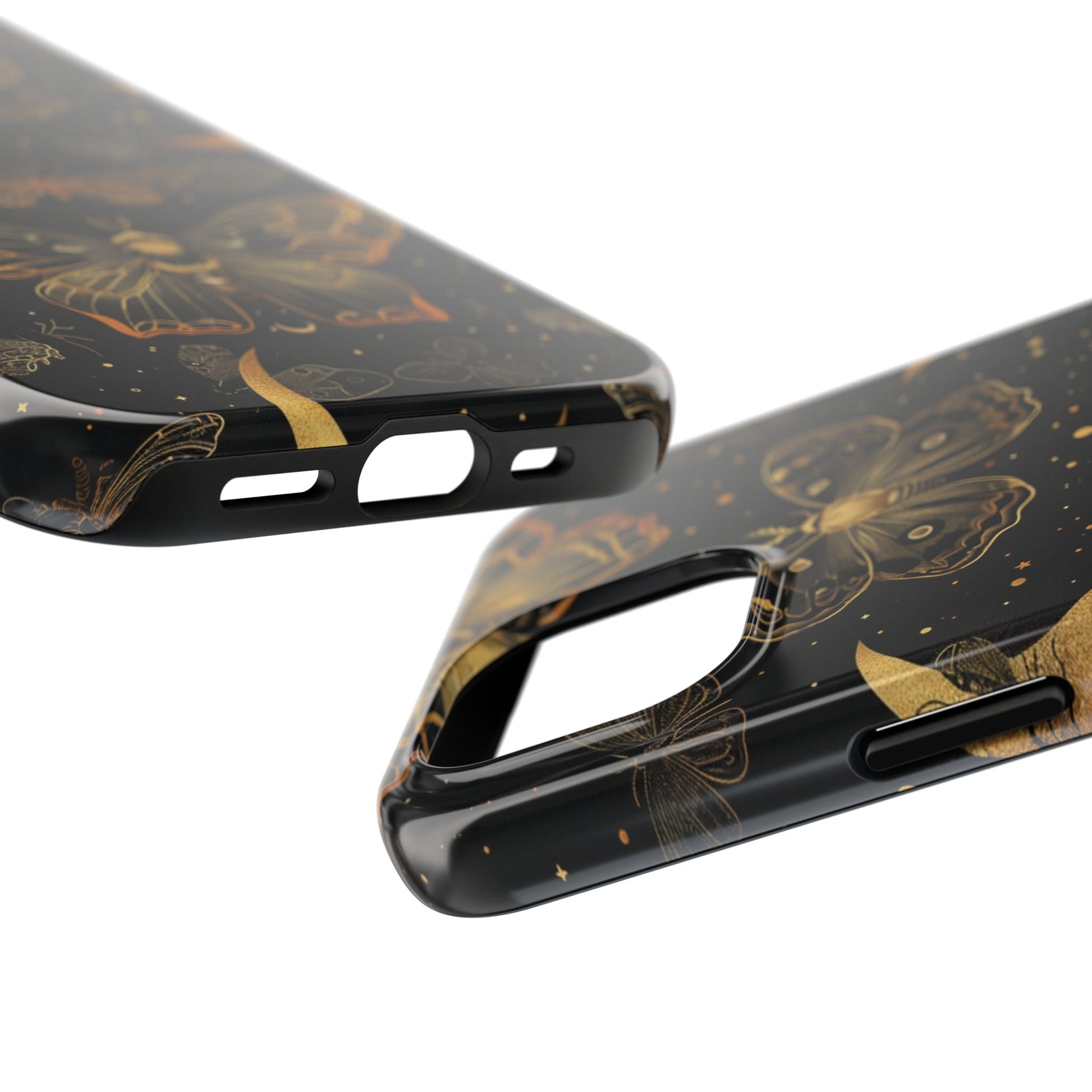 D Dark Academia Mystical Phone Case, Mystical Moth Phone Case, Vintage Magic Witchcraft iPhone Cover, Esoteric Nature Art, iPhone 15 Pro Max