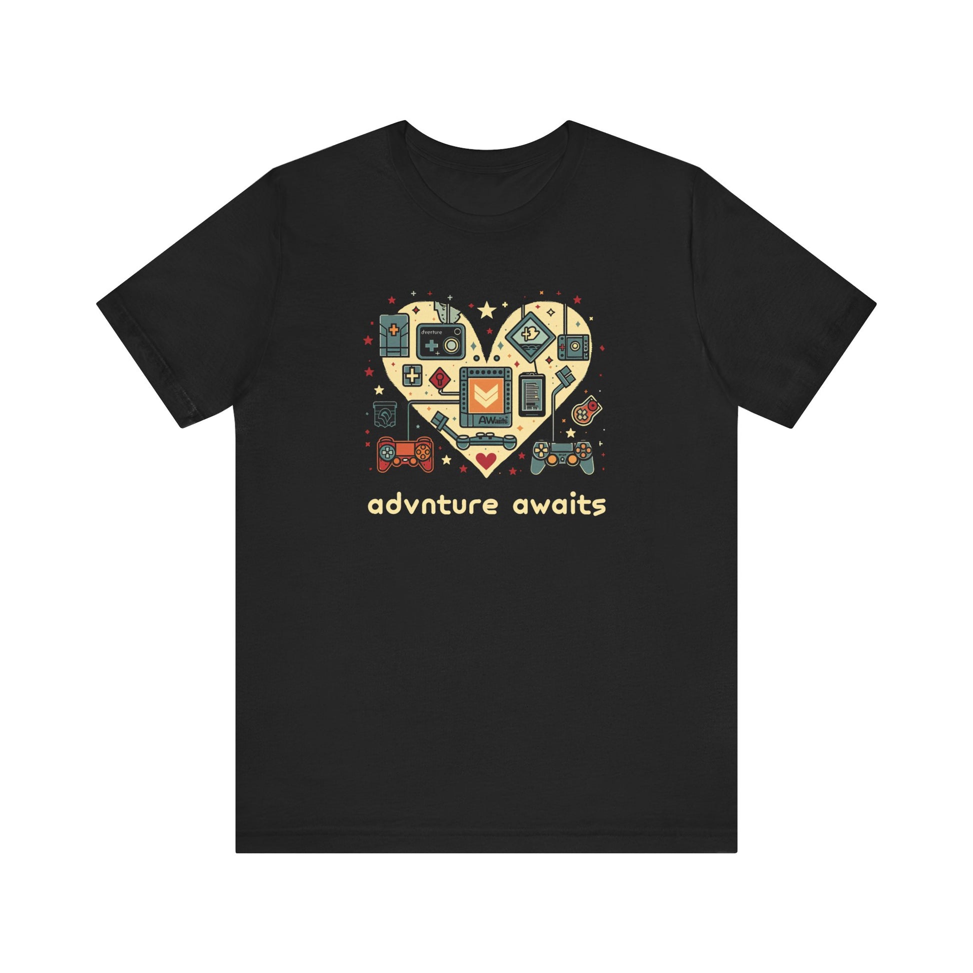 Geeky Gamer Tee, Game Night Shirt, Playful Retro Game Night Shirt, Adventure Awaits, Perfect Gamer Gift, Adventure Awaits Shirt