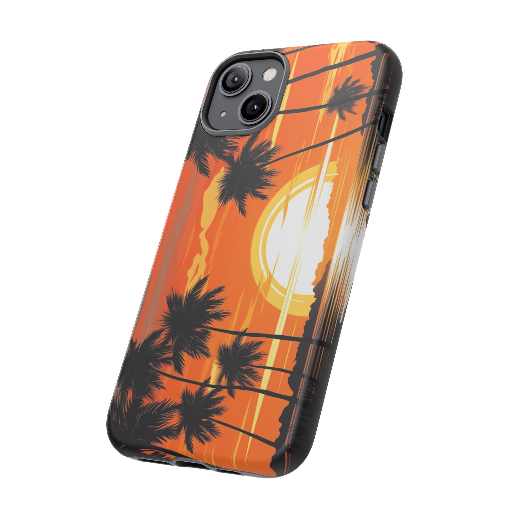 Sunset Palm Trees Tough Phone Cases for iPhone and Android