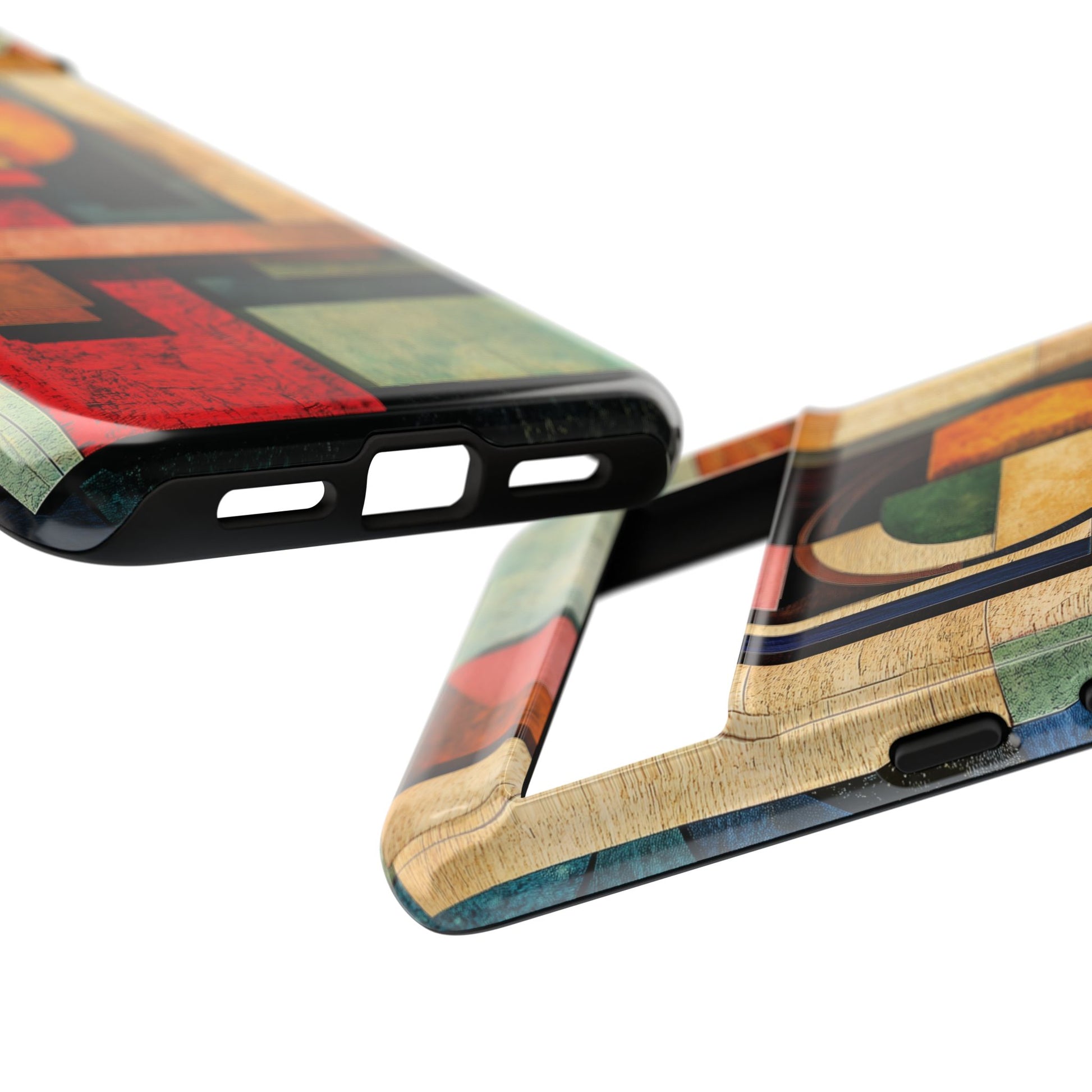 Tan Prairie Style Frank Lloyd Wright Usonian Phone Case Geometric Stained Glass Art Deco Marble Gold 13 14 15 16 iPhone Pro Max Galaxy Pixel