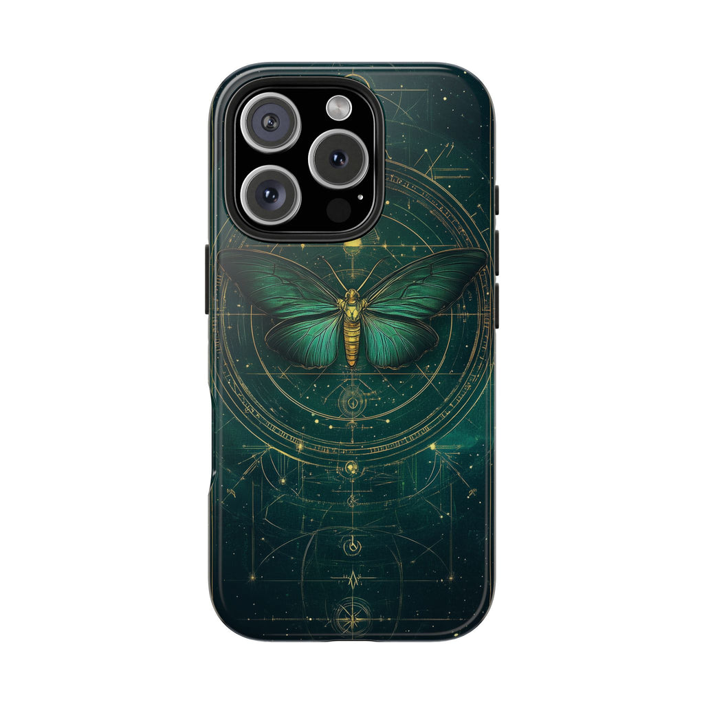 Celestial Dark Academia Phone Case, Magical Moth Vintage  Witchcraft iPhone Cover, Esoteric Nature Art, iPhone 15 Pro Max, iPhone 14 Pro