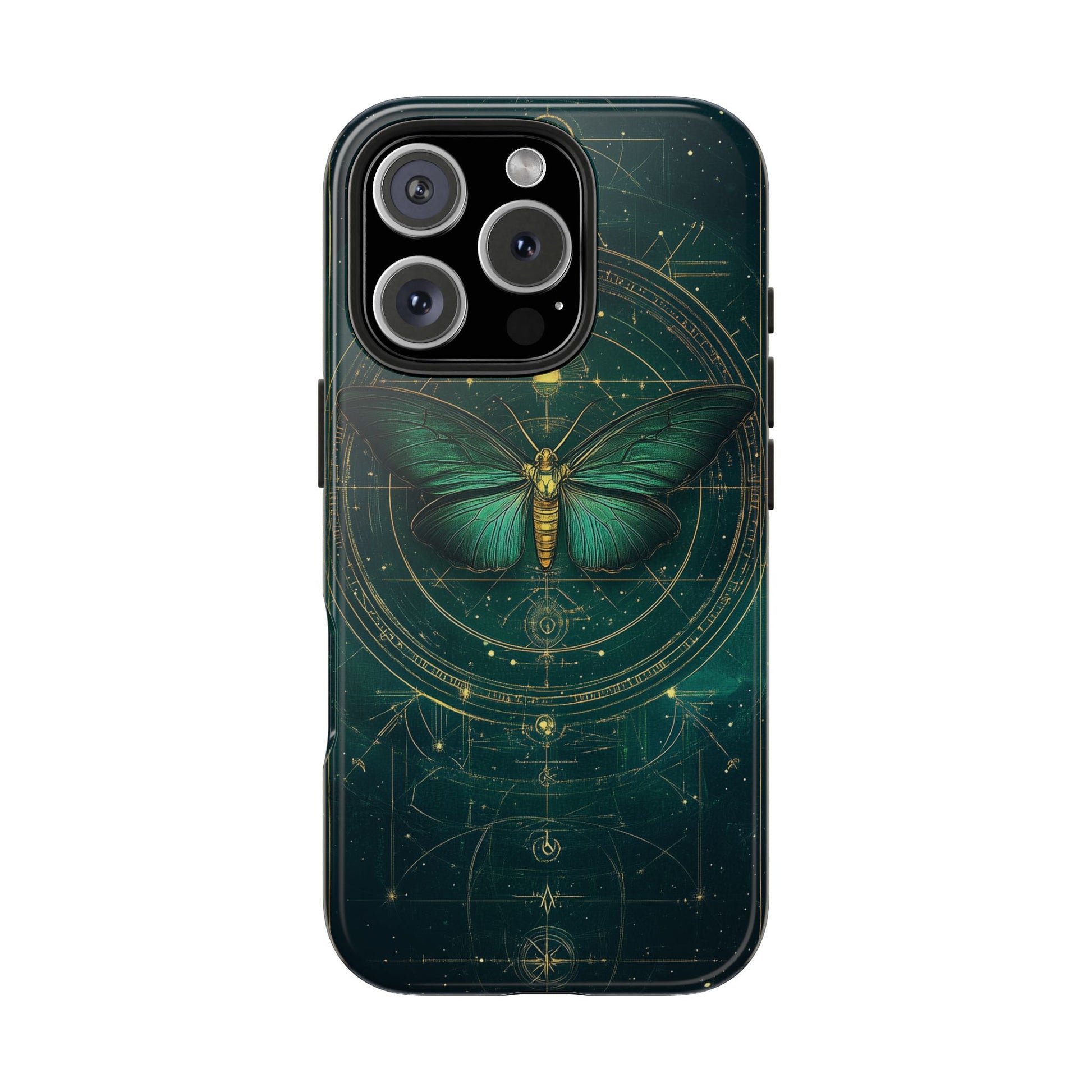 Celestial Dark Academia Phone Case, Magical Moth Vintage  Witchcraft iPhone Cover, Esoteric Nature Art, iPhone 15 Pro Max, iPhone 14 Pro