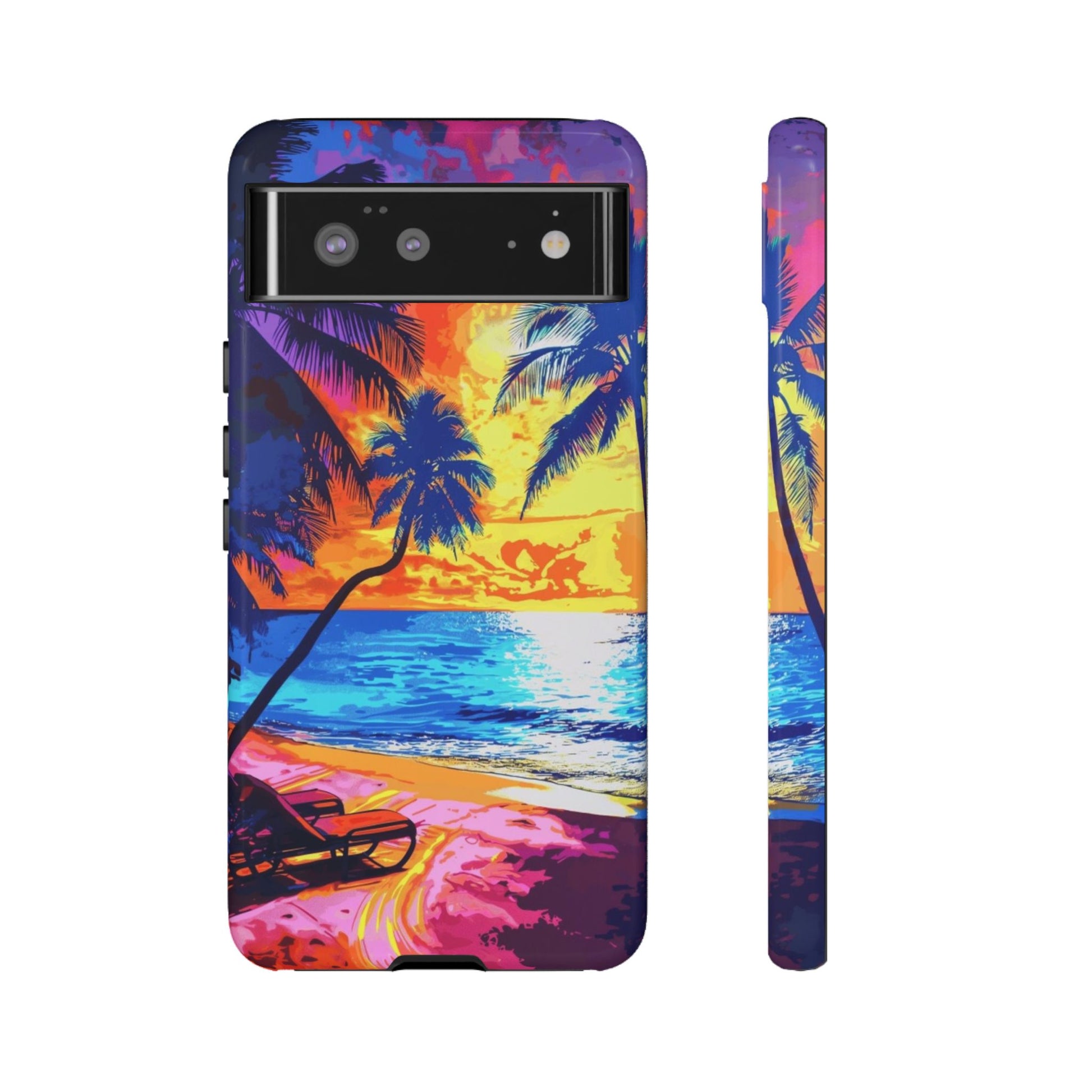Sunset Bliss: Lisa Frank Style Android Phone Case