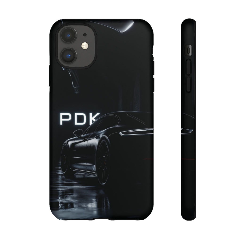 German Super Sports Car Phone Case Car Lover Gift Inspired Neon Sign Font iPhone 13 14 15 16 Pro Max Double Clutch Granny Shifting