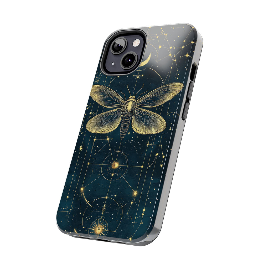 Celestial Dark Academia Phone Case Magical Moth Astrology Witchcraft Esoteric Entomology Nature Art Phone 13 14 15 Pro Max Samsung