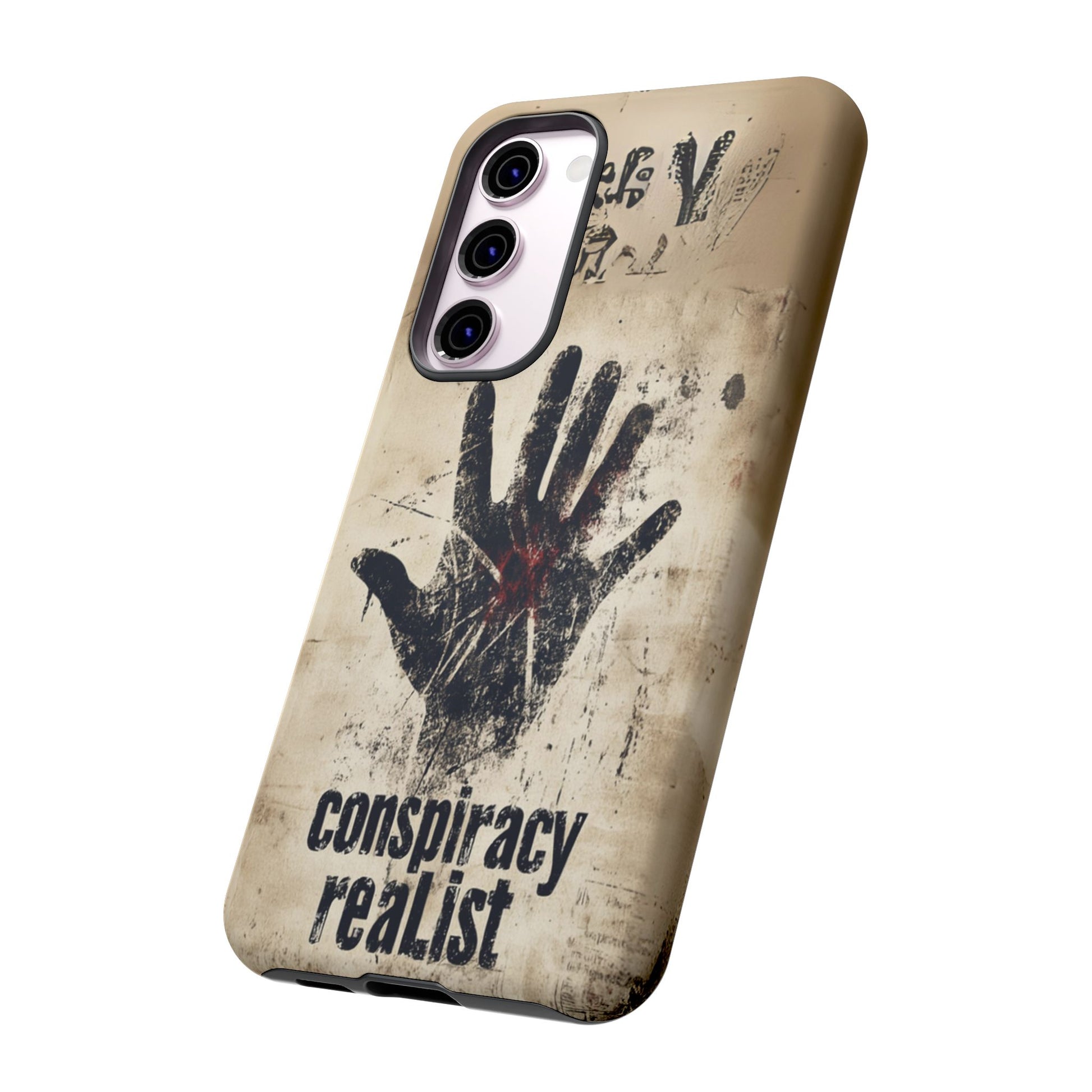 Conspiracy Theories Paranormal Mystery UFO X-Files Inspired Ghostly Hand Conspiracy Realist Cryptid iPhone 13 14 15 16 Pro Max Galaxy Pixel