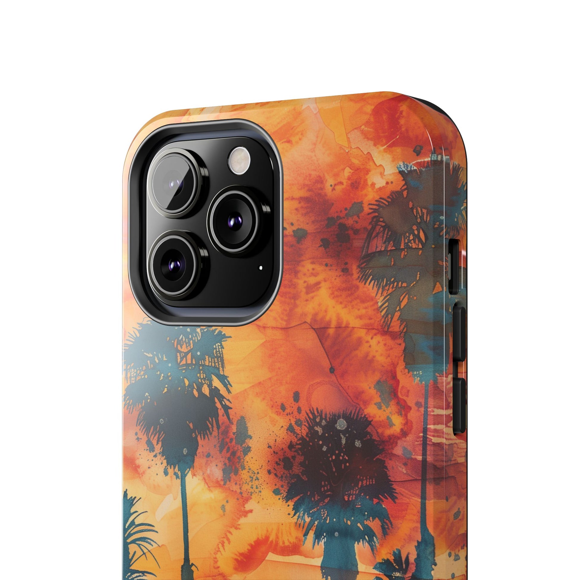 Los Angeles Sunset iPhone Case, Golden Hour Scenic View, Hollywood Hills Sunset Phone Case, Palm Trees Phone Case, iphone 15 pro max case