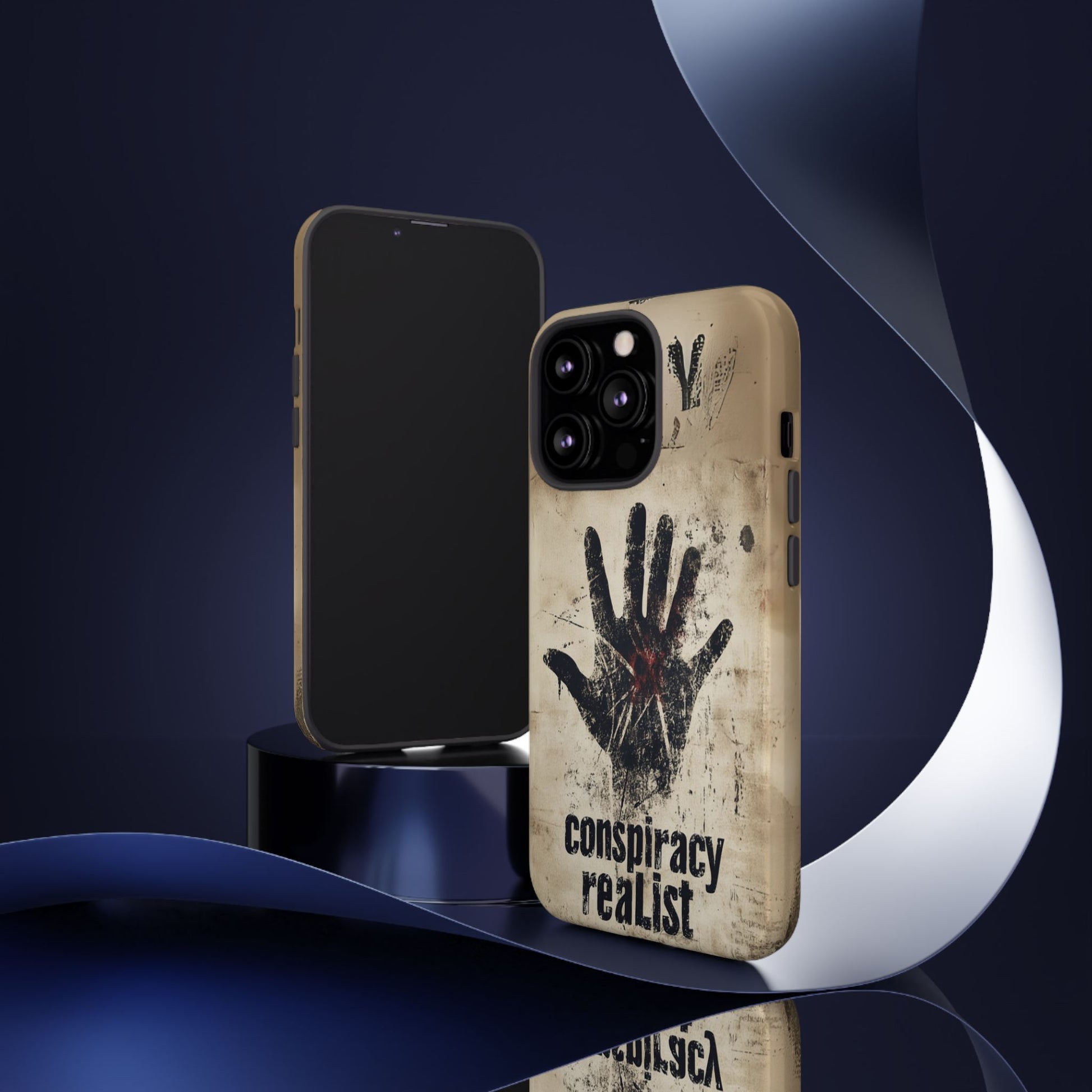 Conspiracy Theories Paranormal Mystery UFO X-Files Inspired Ghostly Hand Conspiracy Realist Cryptid iPhone 13 14 15 16 Pro Max Galaxy Pixel