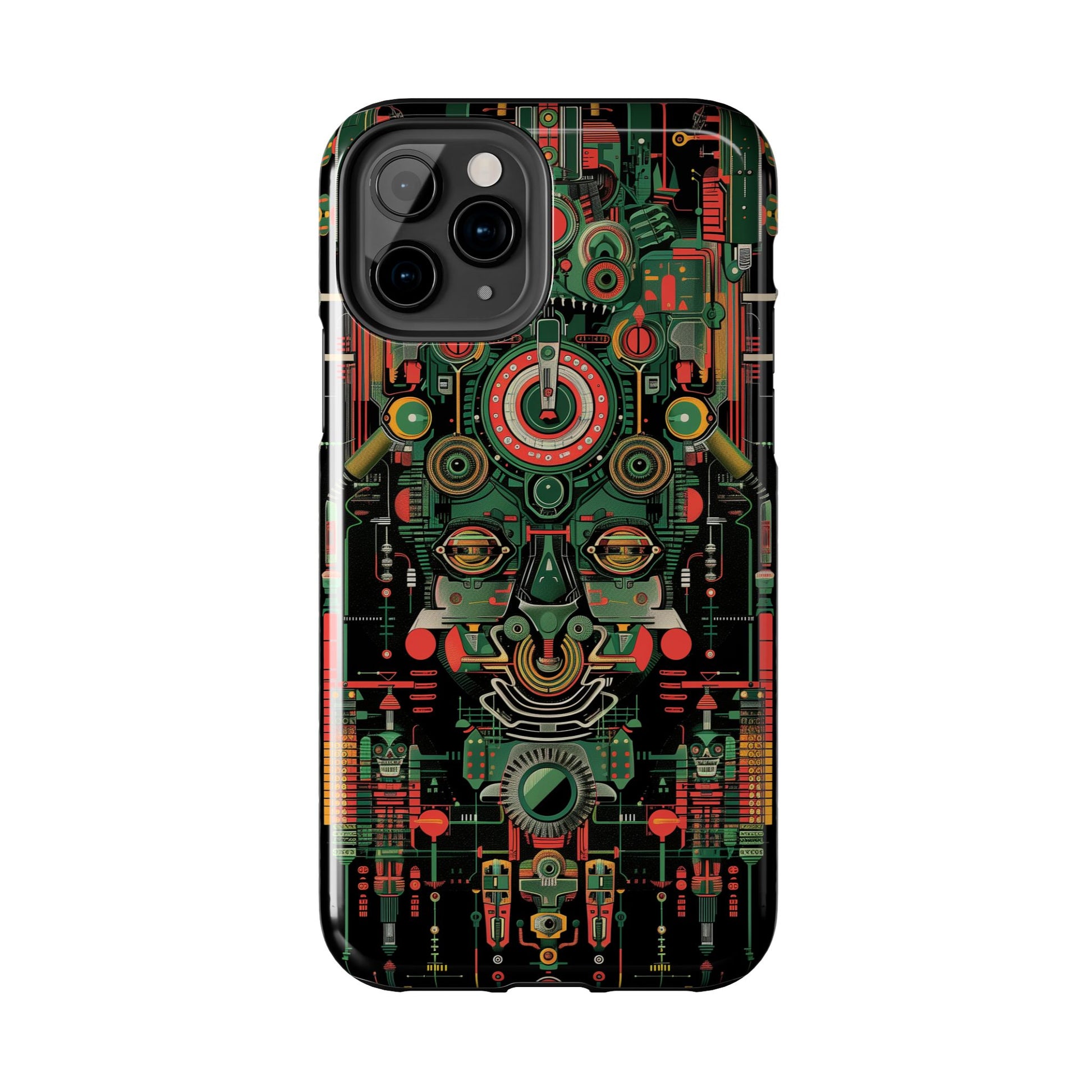 Art Deco Robot Head iPhone Case - Sci-Fi Inspired Cover - Futuristic Design - Unique Tech Accessory - Futurist Gift - Art Deco Robot