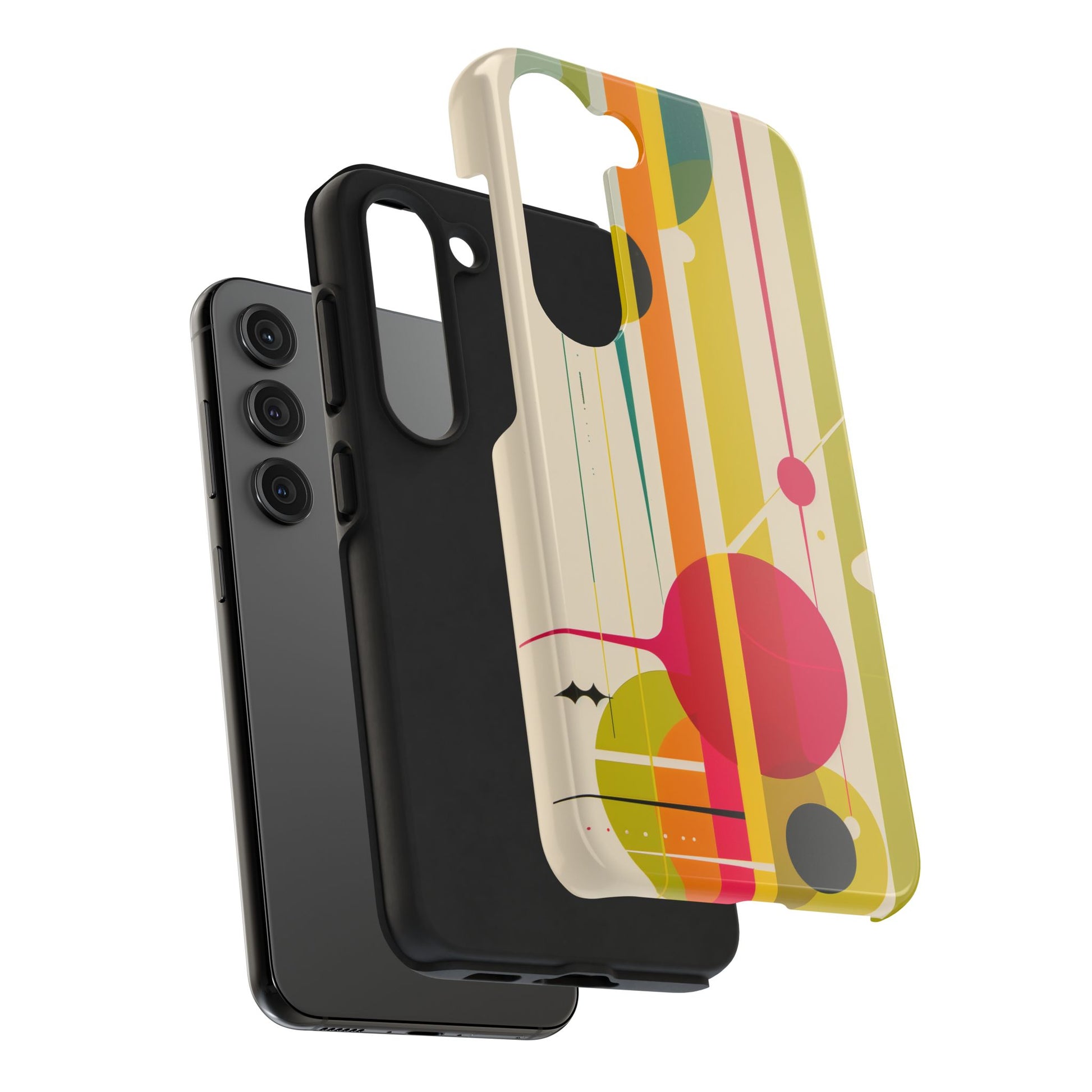 Mid Century Modern Star Design Phone Case, Earth Tone Colors iPhone Case, Retro Style iPhone Cover, iphone 15 pro max case, iphone 14 case