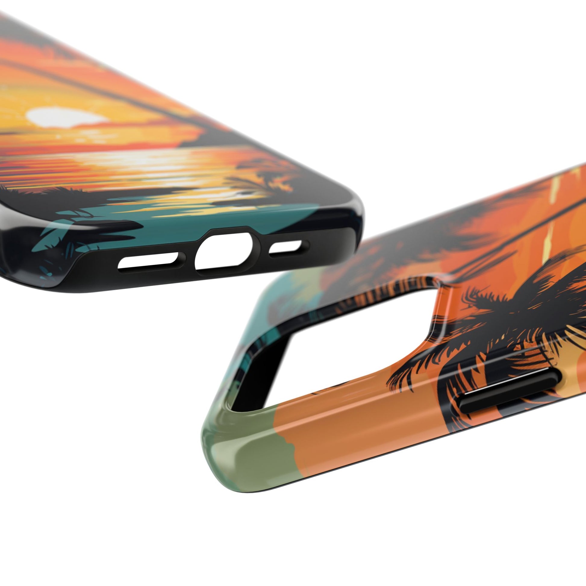 Palm Trees and Sunsets Tough iPhone Cases