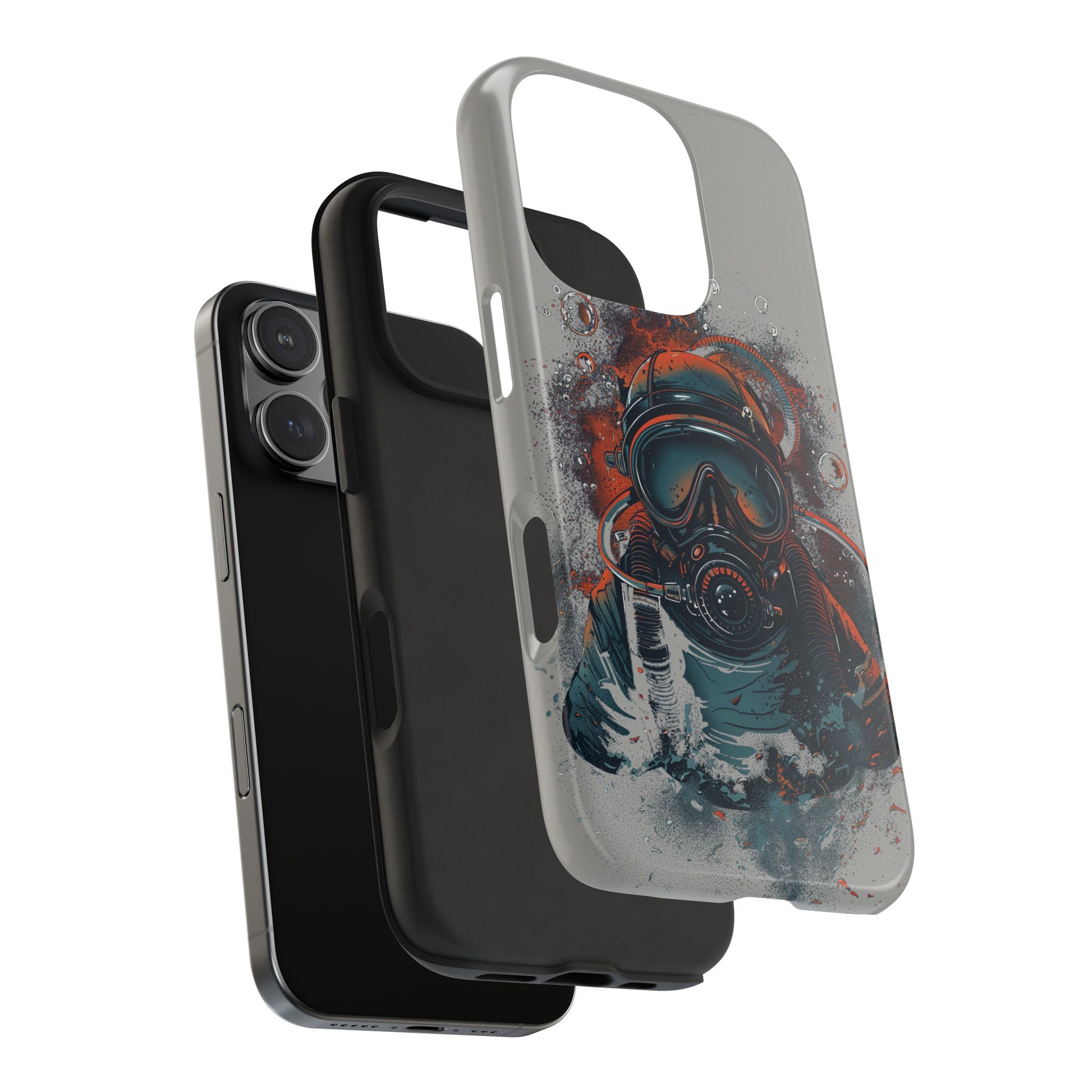Light Custom iPhone Case, Personalized Phone Case, SCUBA Phone Case, SCUBA Diver Case, Custom Diver Phone Case, Gift for SCUBA Diver