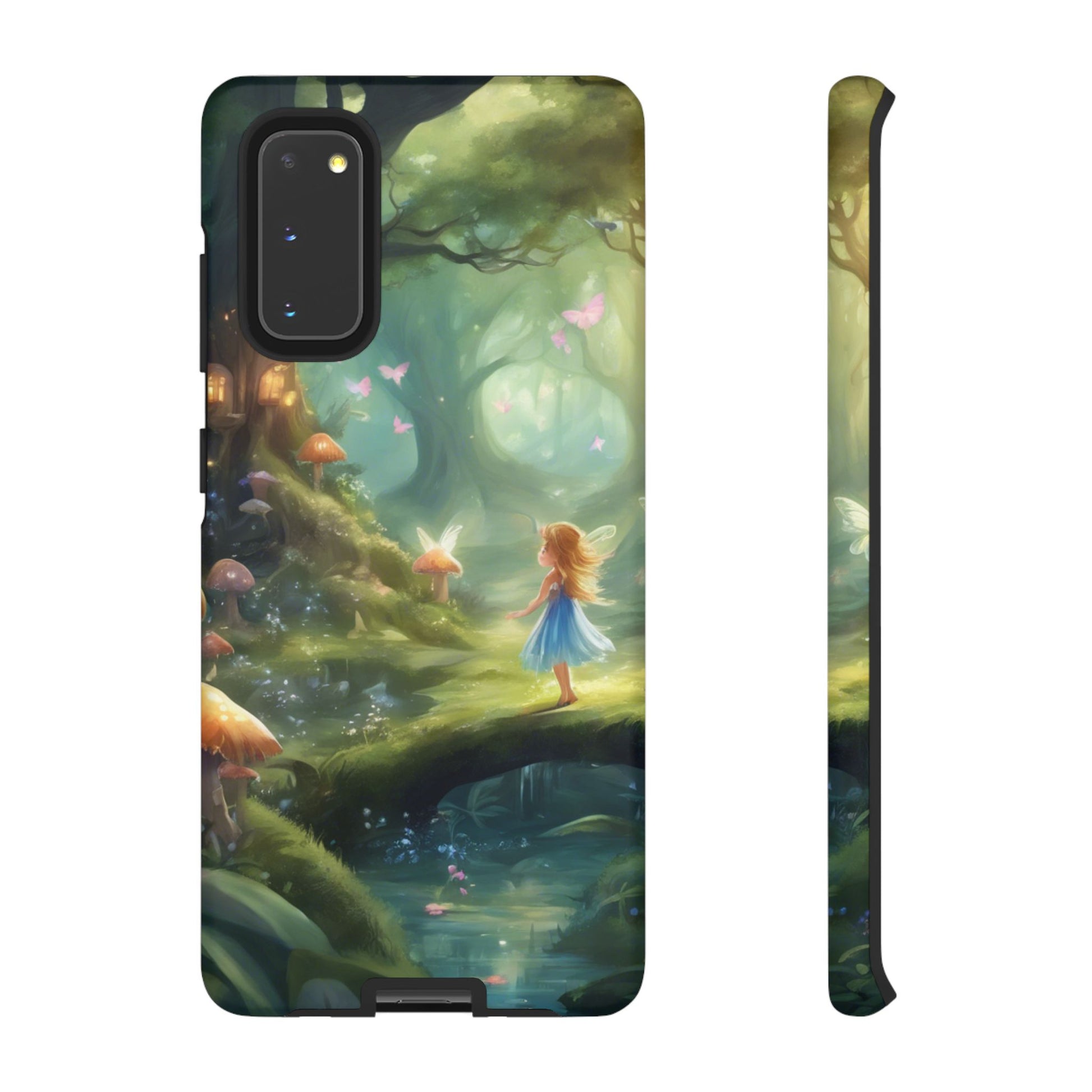 Enchanting Fairy Forest Phone Case Fae Trees Legend Garden Fern Gulley ACOTAR Magic Fantasy Dragons iPhone 13 14 15 16 Pro Max Samsung Pixel