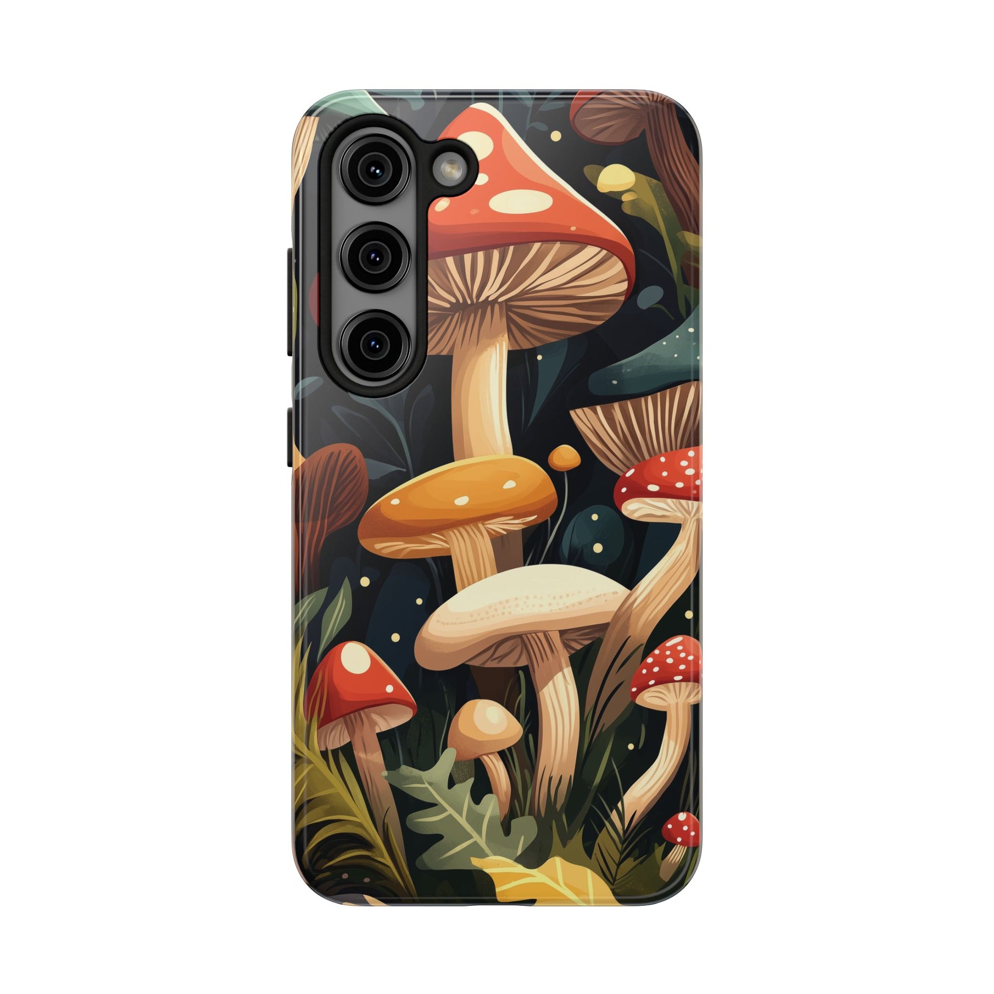 Cottagecore Mushroom Phone Case for iPhone, Fall Autumn Vibe iPhone 15 Plus, 15 Pro, Samsung Galaxy S24 Woodland Trippy Mushroom