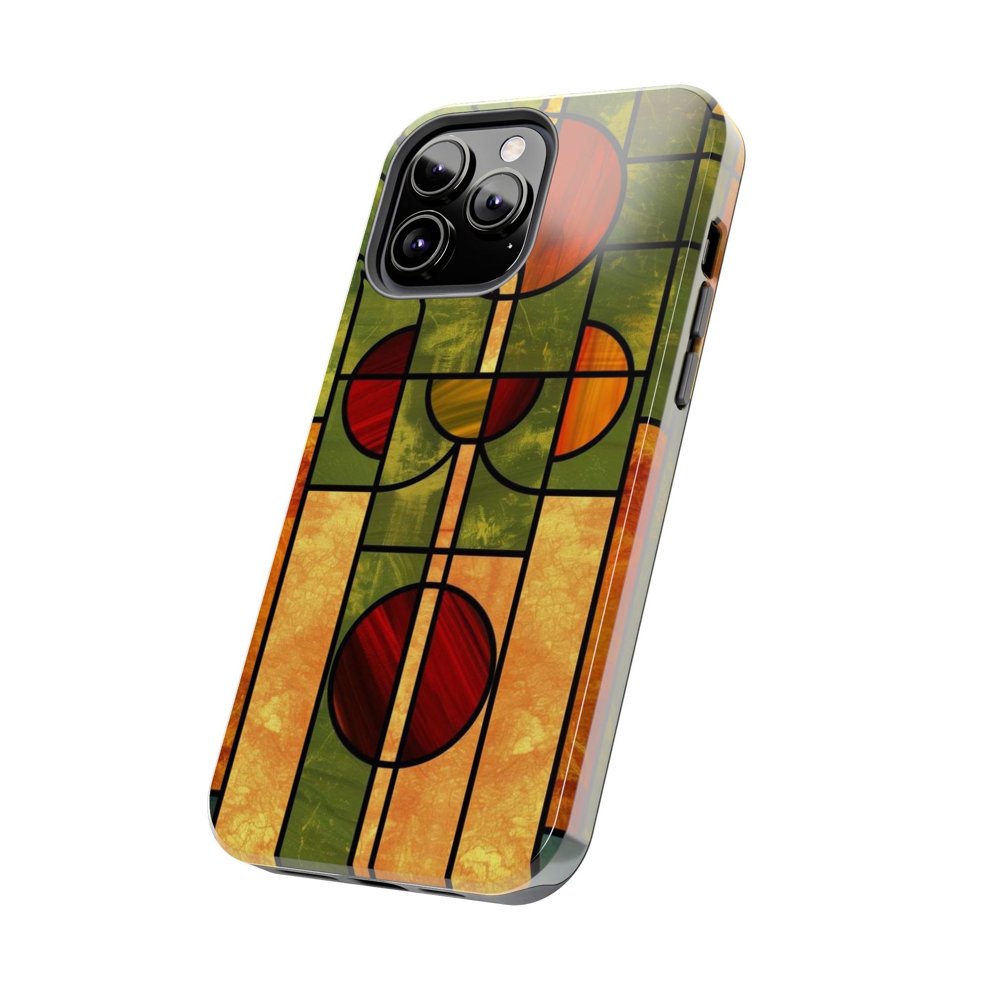 Frank Lloyd Wright Inspired Stained Glass Phone Case, Artistic iPhone Case, Architectural Design, Art Deco iphone Case, iphone 15 pro max