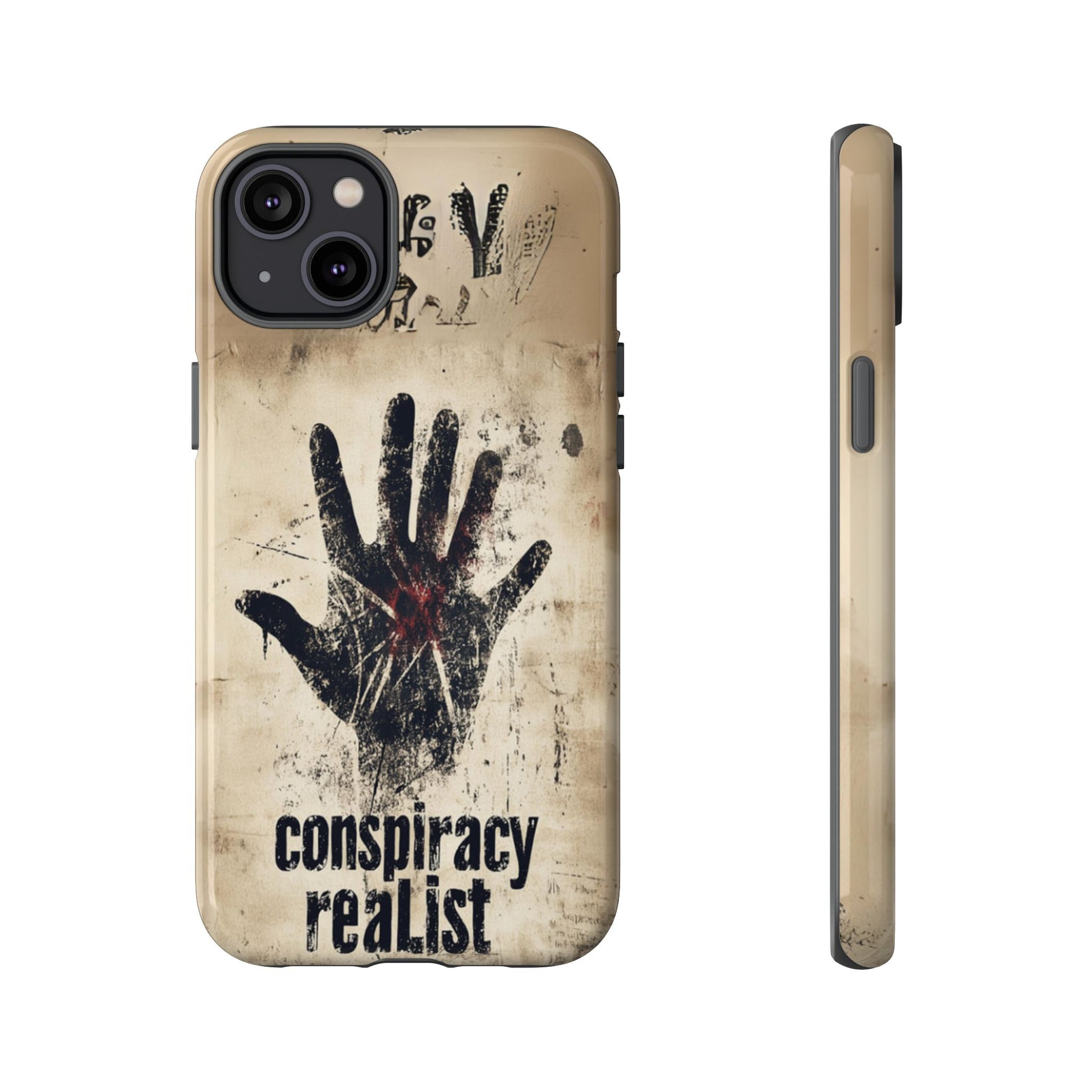 Conspiracy Theories Paranormal Mystery UFO X-Files Inspired Ghostly Hand Conspiracy Realist Cryptid iPhone 13 14 15 16 Pro Max Galaxy Pixel