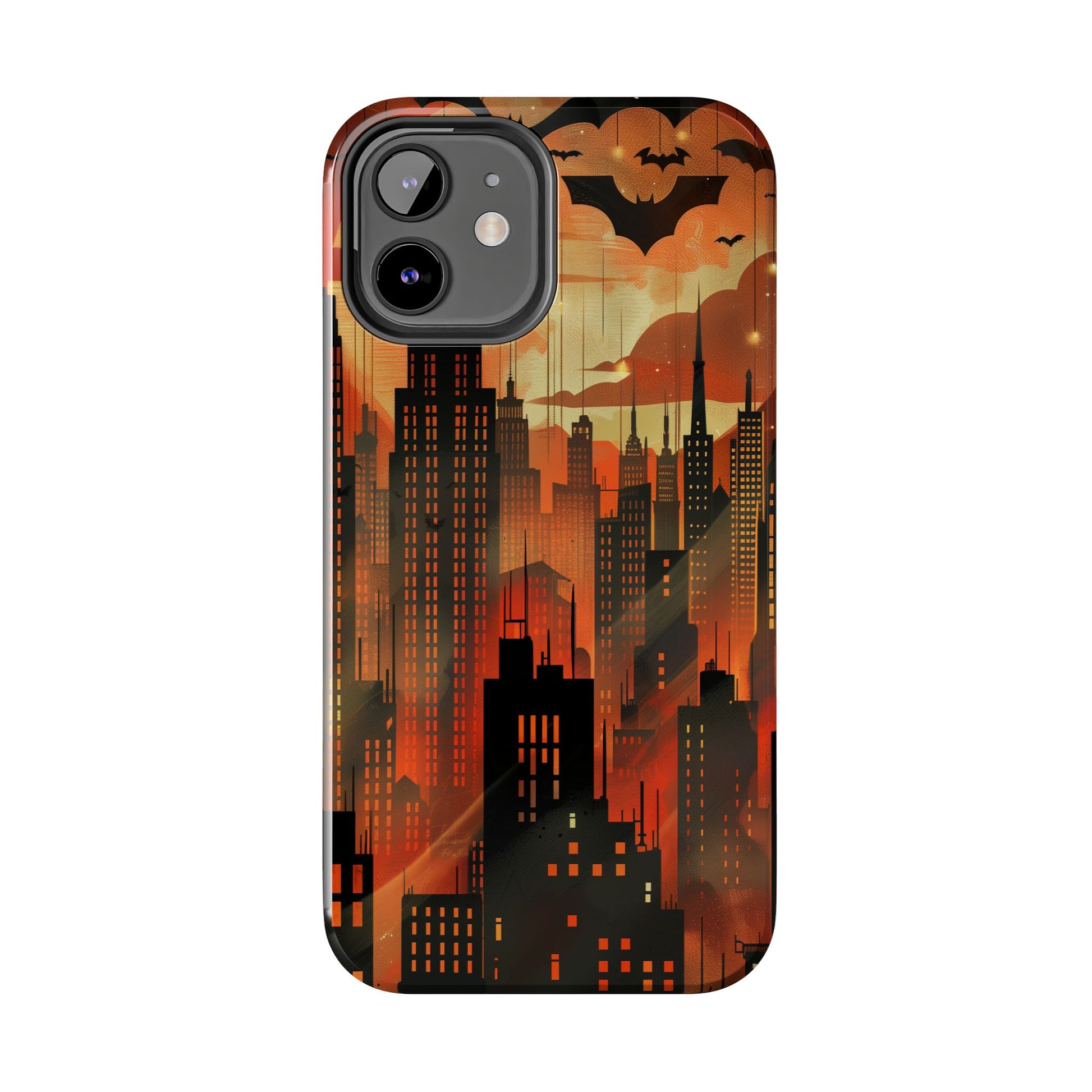 Batman Inspired Phone Case - Gotham Art Deco Style - Comic Book Hero Phone Cover - Unique Superhero Accessory