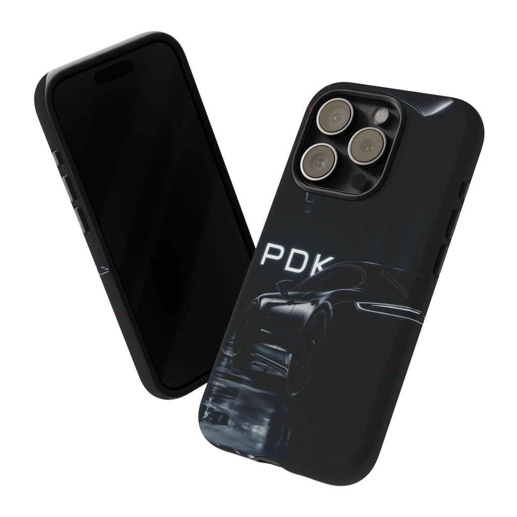 German Super Sports Car Phone Case Car Lover Gift Inspired Neon Sign Font iPhone 13 14 15 16 Pro Max Double Clutch Granny Shifting