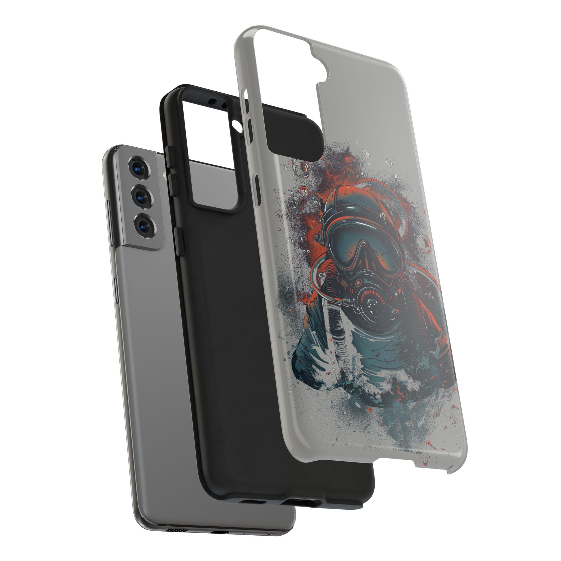 Light Custom iPhone Case, Personalized Phone Case, SCUBA Phone Case, SCUBA Diver Case, Custom Diver Phone Case, Gift for SCUBA Diver