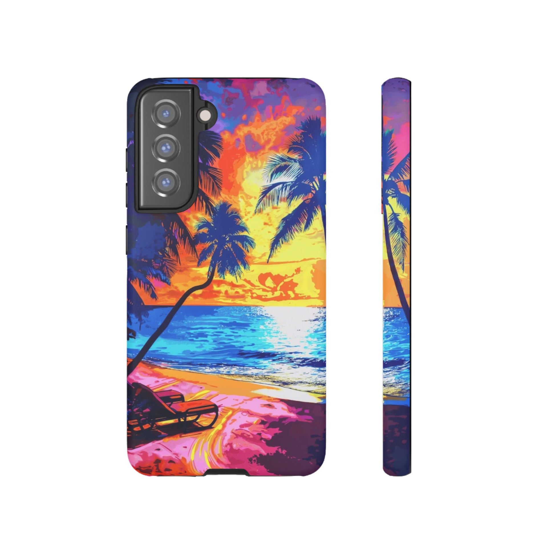 Sunset Bliss: Lisa Frank Style Android Phone Case
