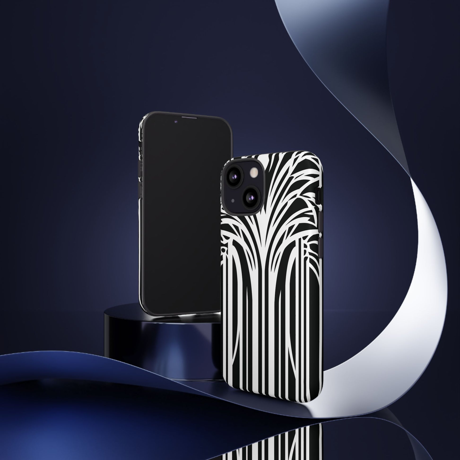 Blank White Art Deco Palm Tree Phone Case Design Lempicka Frank Lloyd Wright Prairie Style Stylish iphone 13 14 15 16 Pro Max Plus Galaxy