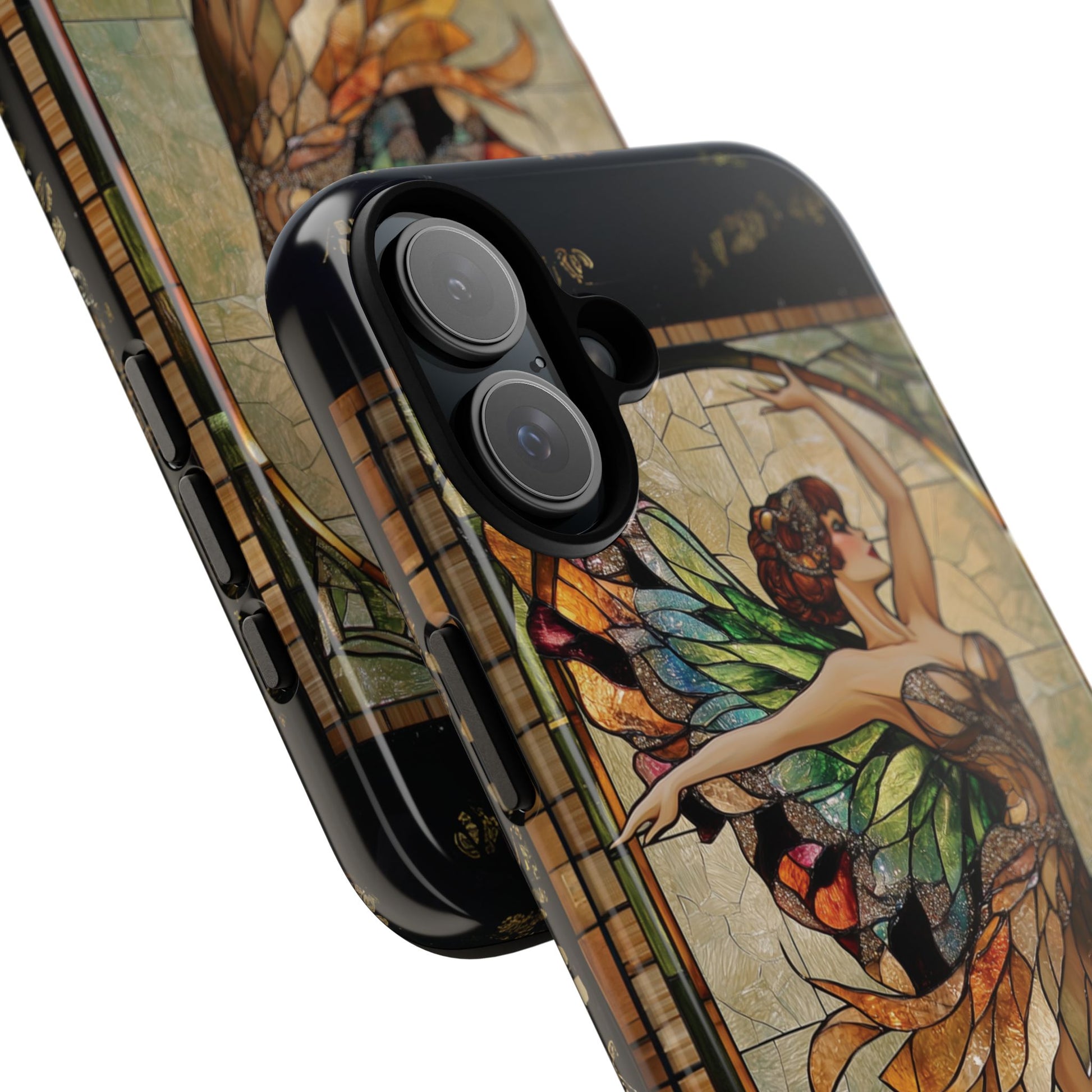 Fairy Phone Case Art Deco Woman Phone Case 1920s Art Nouveau Design in Stained Glass Alphonse Mucha Style Gatsby Style Poster