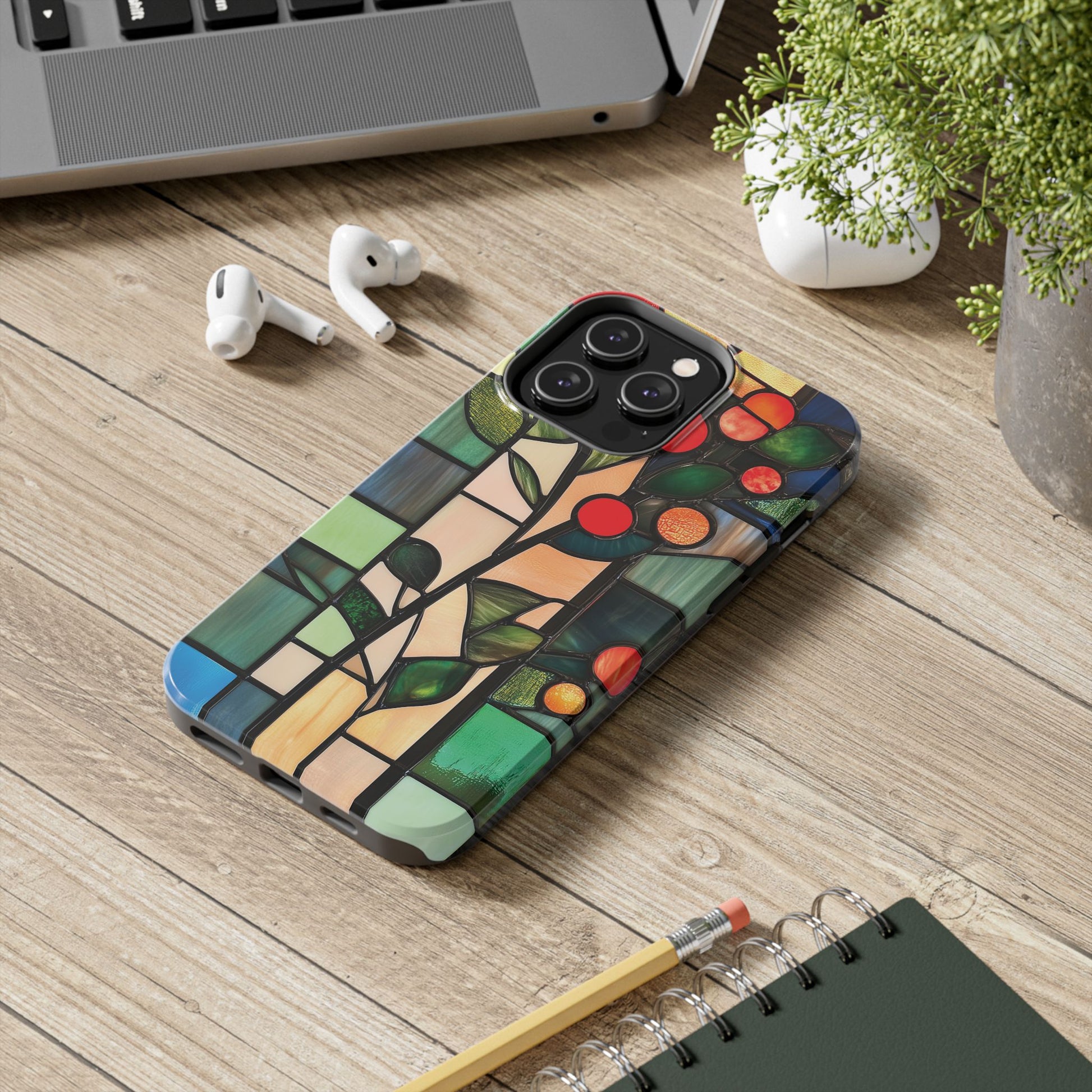 Stained Glass Phone Case Artistic iPhone Case Architectural Design, Art Deco iphone Case