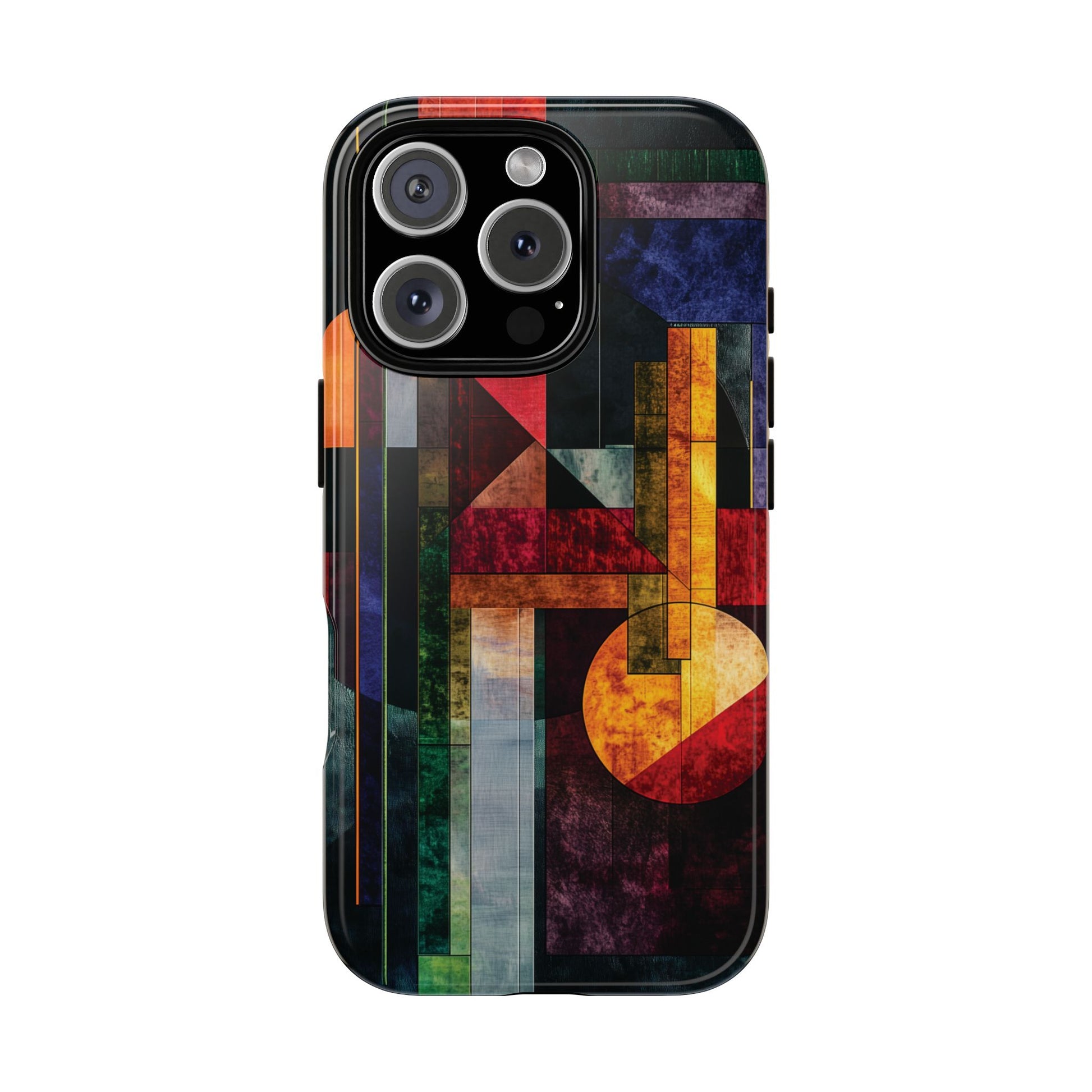 Darker Style Frank Lloyd Wright Usonian Phone Case Geometric Stained Glass Art Deco Marble Gold 13 14 15 16 iPhone Pro Max Galaxy Pixel