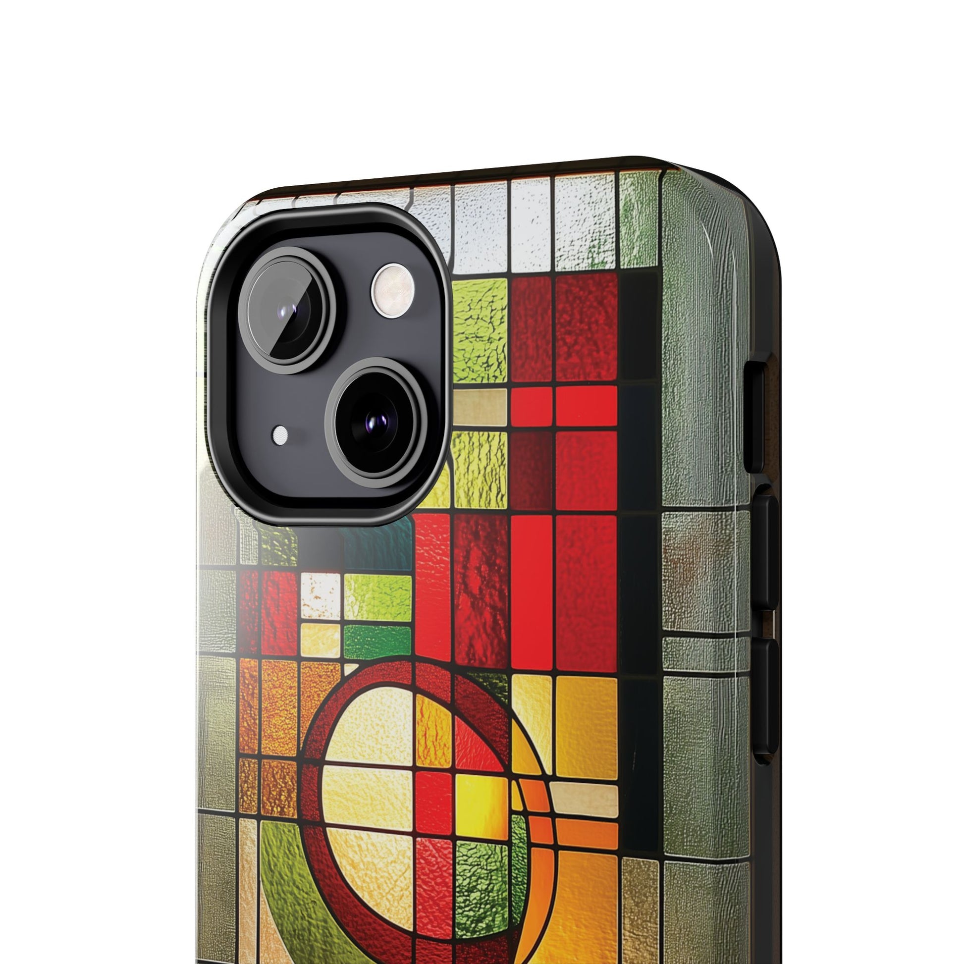 Realistic Stained Glass Phone Case Artistic iPhone Case Architectural Design, Art Deco iphone Case, iPhone 15 Pro Max Samsung Galaxy S23