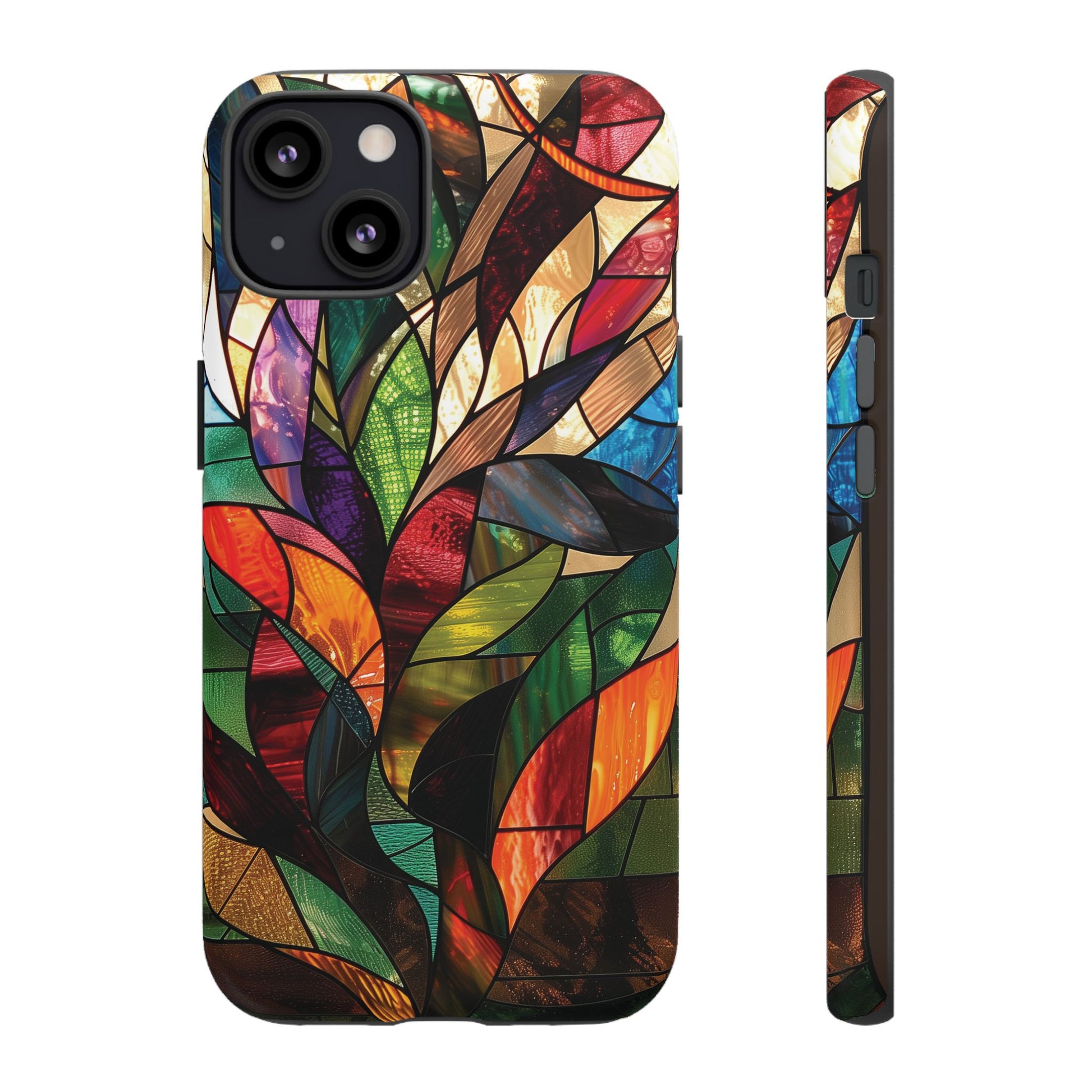 Frank Lloyd Wright Inspired Stained Glass Phone Case Mid Mod Geometric Artistic Architectural Design Art Deco iphone 13 14 15 16 Pro Max