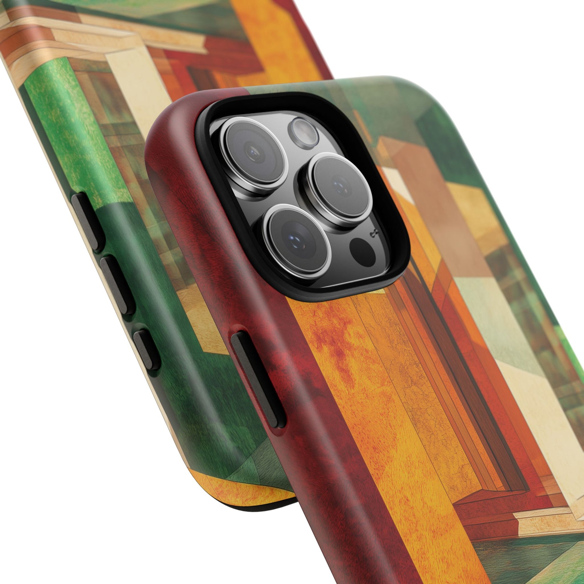 Art Deco Frank Lloyd Wright Inspired Usonian Phone Case Geometric Stained Glass Art Deco Marble Gold 13 14 15 16 iPhone Pro Max Galaxy Pixel
