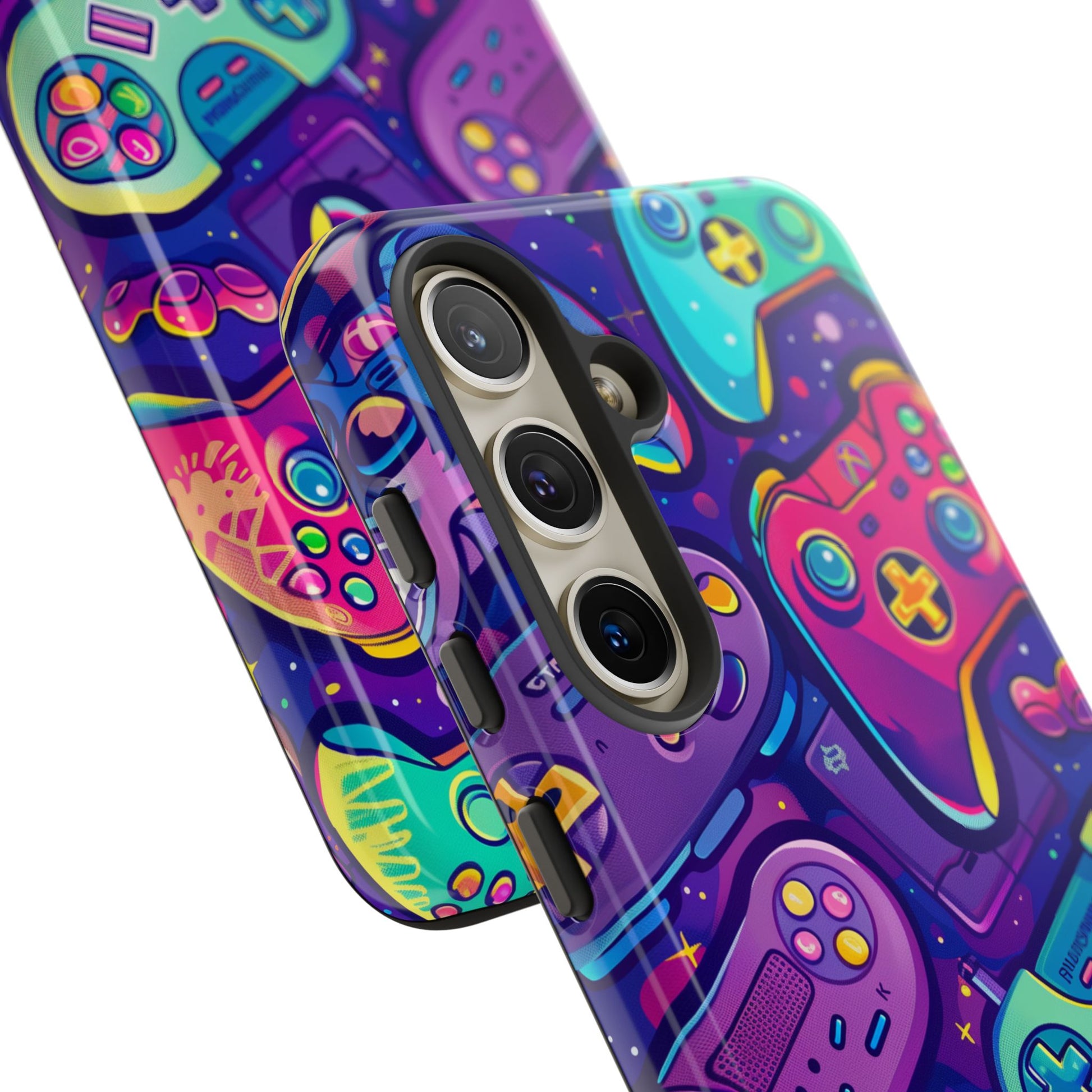 Lisa Frank Style Video Game Controller Android Phone Case, Retro Gamer Gift, Colorful Gaming Accessory