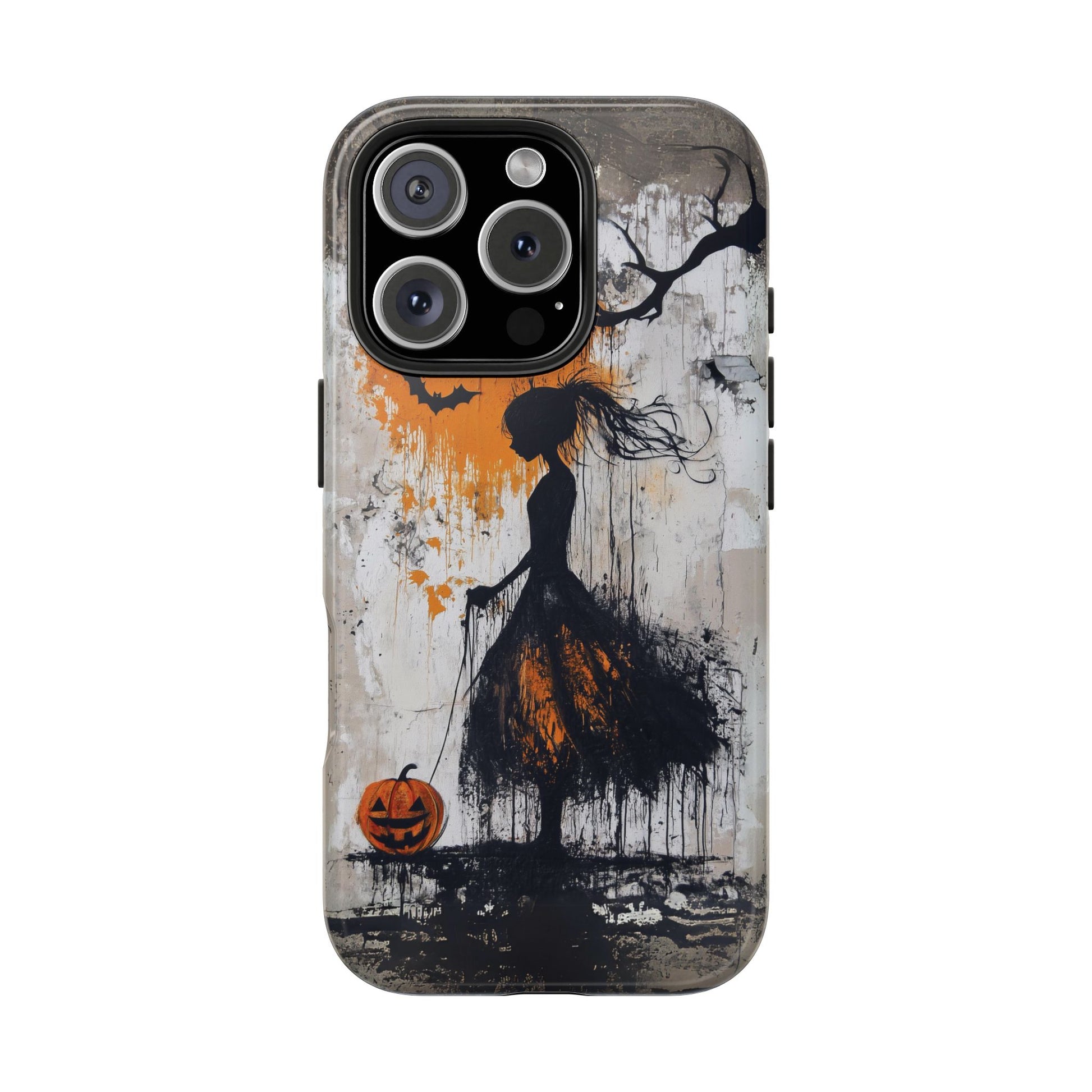 Halloween Gothic Dark Academia Street Art Fall Autumn Girl Urban Graffiti Phone Case Street iPhone 15 Pro Max Samsung Galaxy