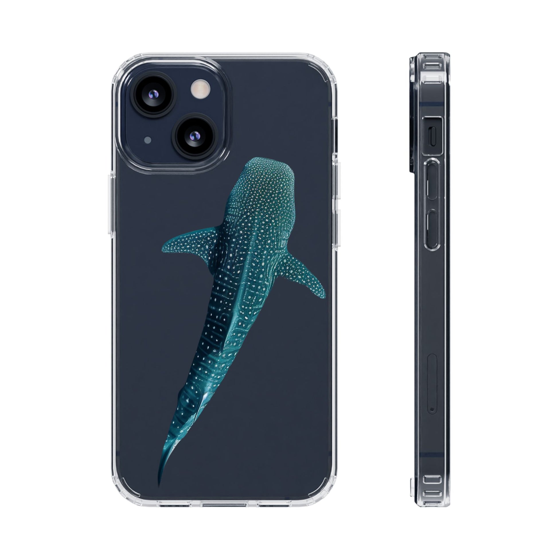 Ocean Whale Shark Clear Phone Case Transparent Protective Cover, Marine Animal Sea Life Gift, Aquarium Lover Accessories, Underwater