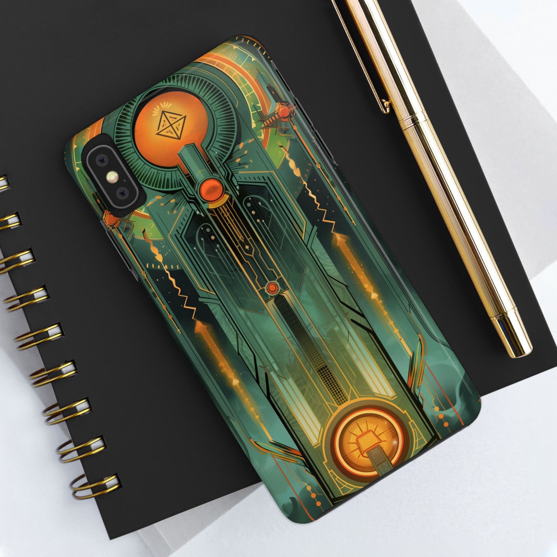 Art Deco Phone Case, Architecture Phone Case, Durable iPhone Case, Gift for Architect, iPhone 14 Case, Art Deco Building Phone Case