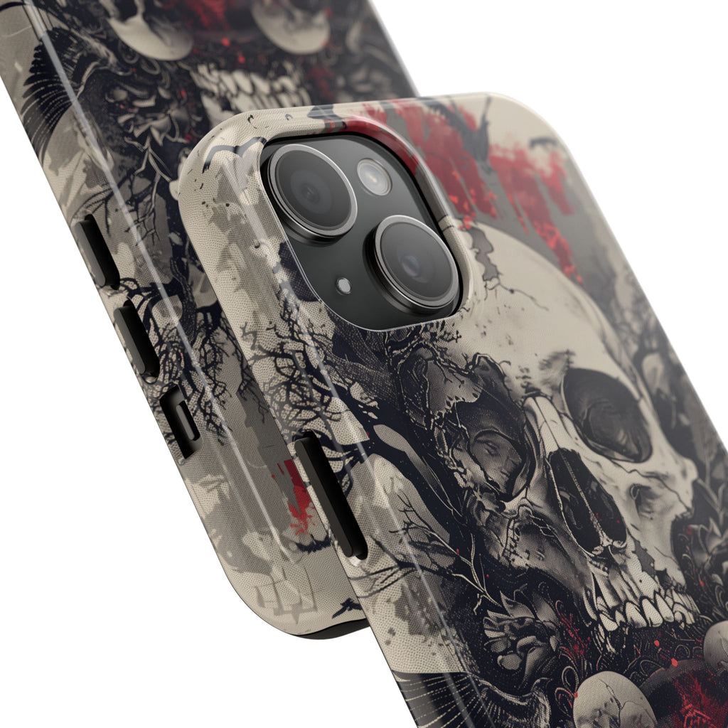 Gothic Art Phone Case Skulls and Crows, Moth Phone Case, Moon and Tarot Phone Case, Halloween Spooky Season, Dark Academia iPhone 15 Pro Max