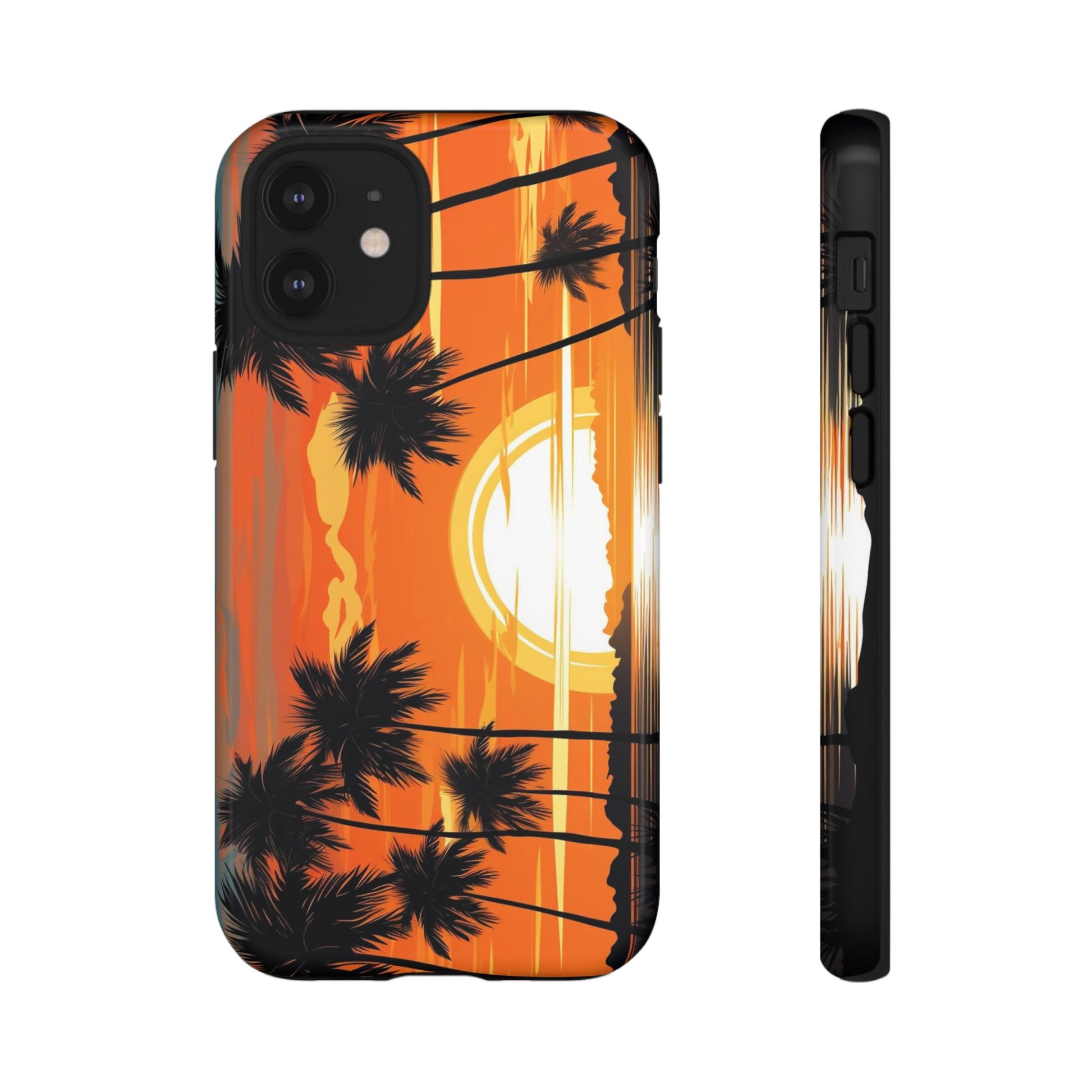 Sunset Palm Trees Tough Phone Cases for iPhone and Android