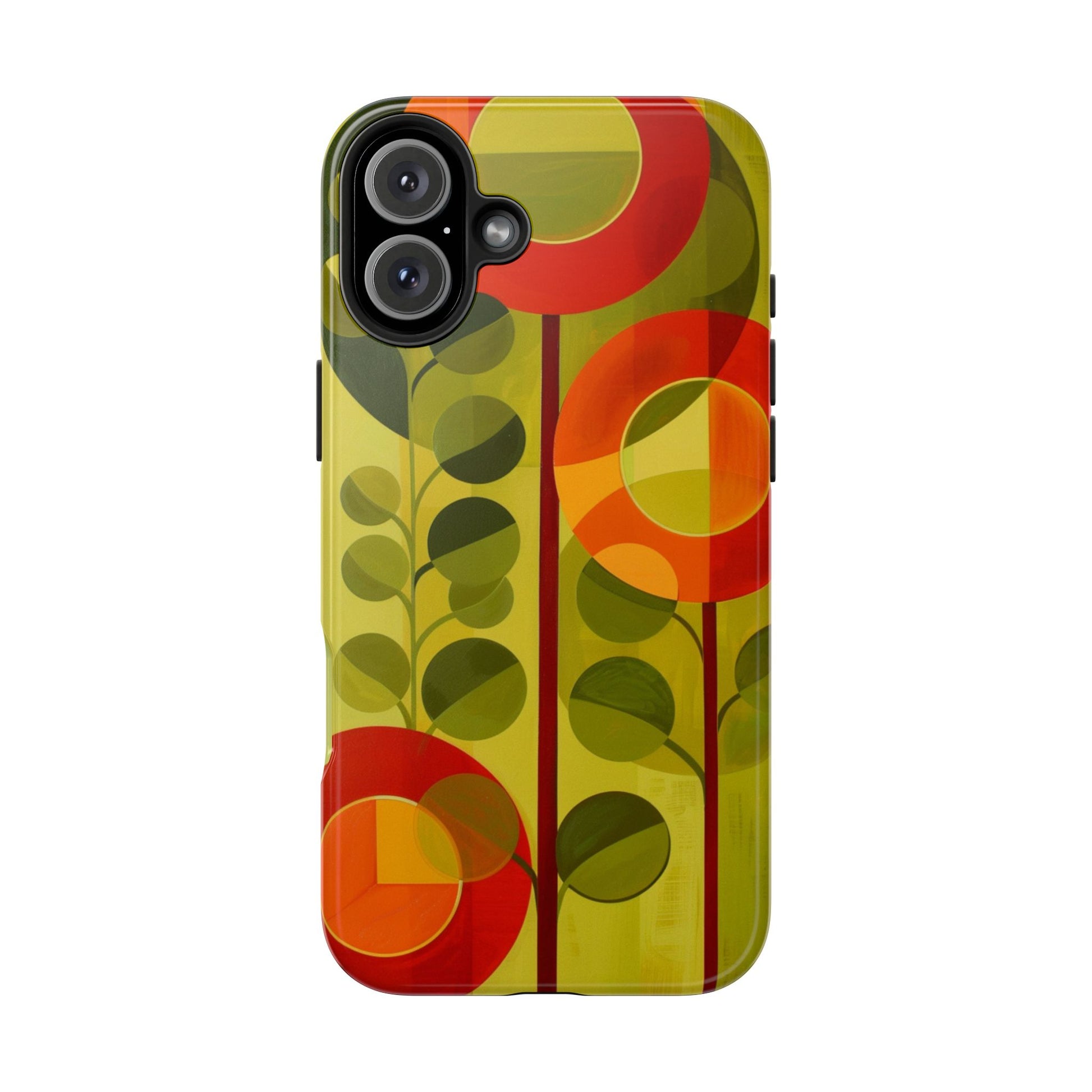 Atomic Flower Phone Case, Mid-Mod Phone Case, Artwork iPhone Case, Unique Floral Pattern Phone Case, Art Deco, Minimalist, Tough Iphone Case