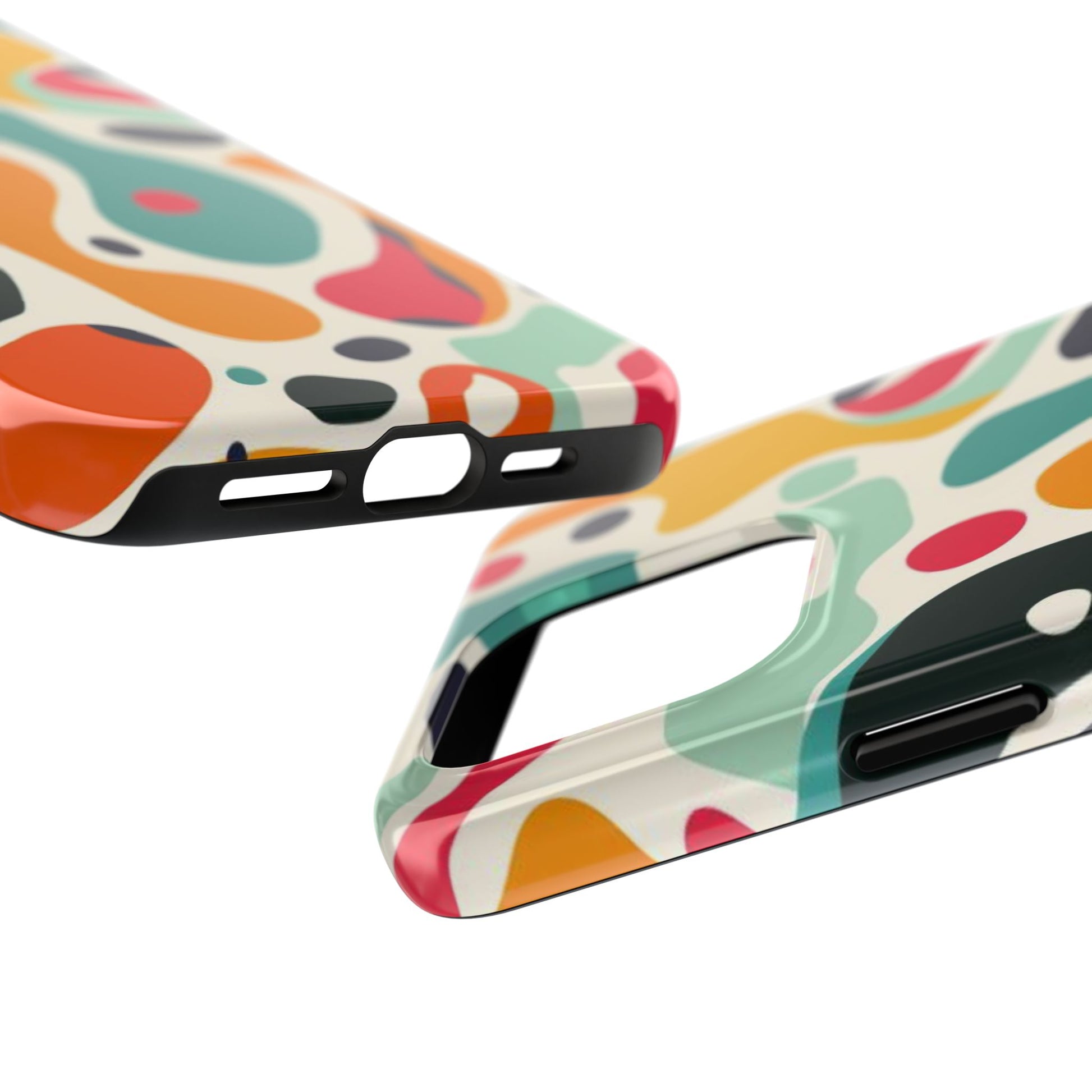 Mid Mod Fun Spots - Colorful Mid Mod Design Durable Phone Case - Vibrant and Stylish iPhone Tough Cover - Fun Retro Protection Accessory
