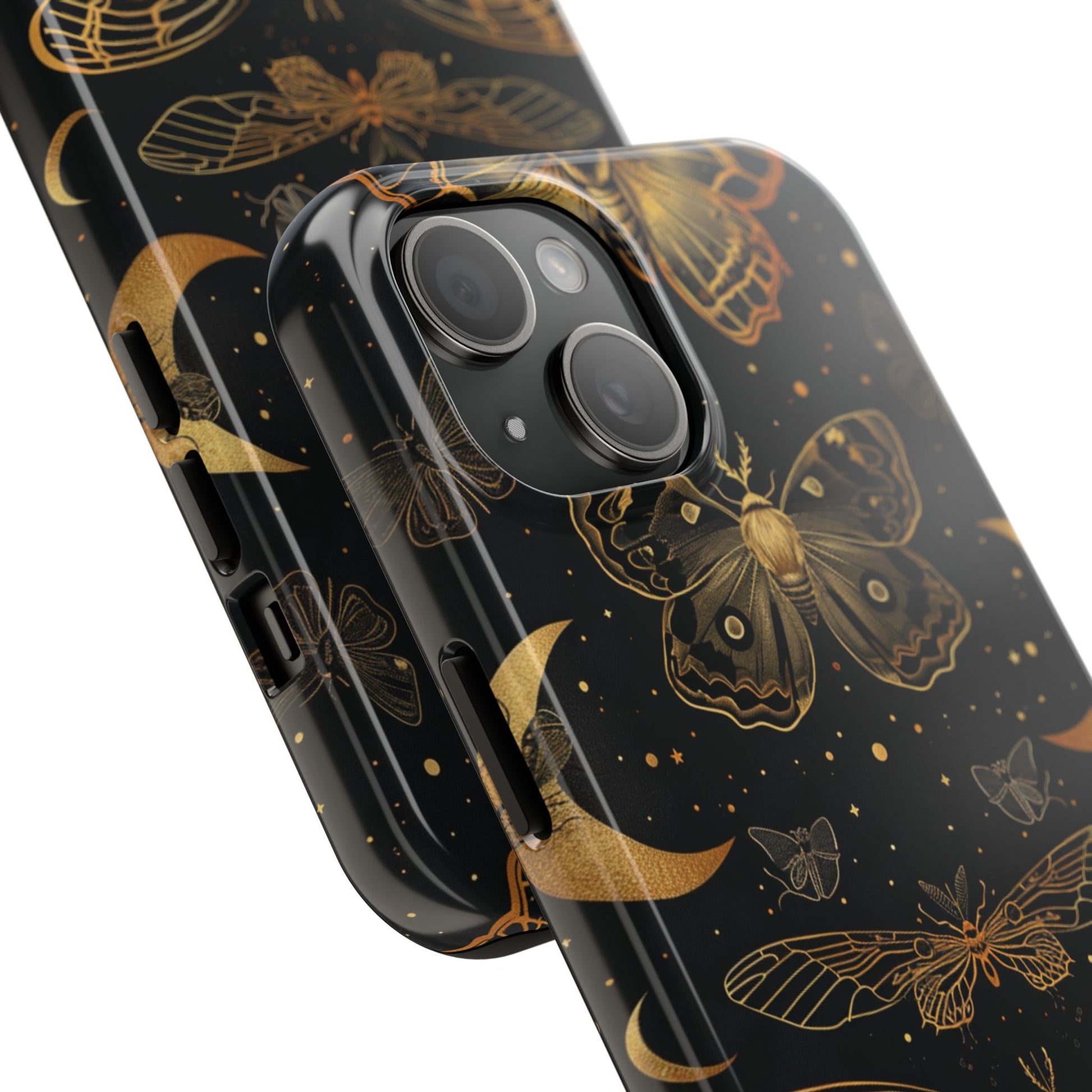 D Dark Academia Mystical Phone Case, Mystical Moth Phone Case, Vintage Magic Witchcraft iPhone Cover, Esoteric Nature Art, iPhone 15 Pro Max