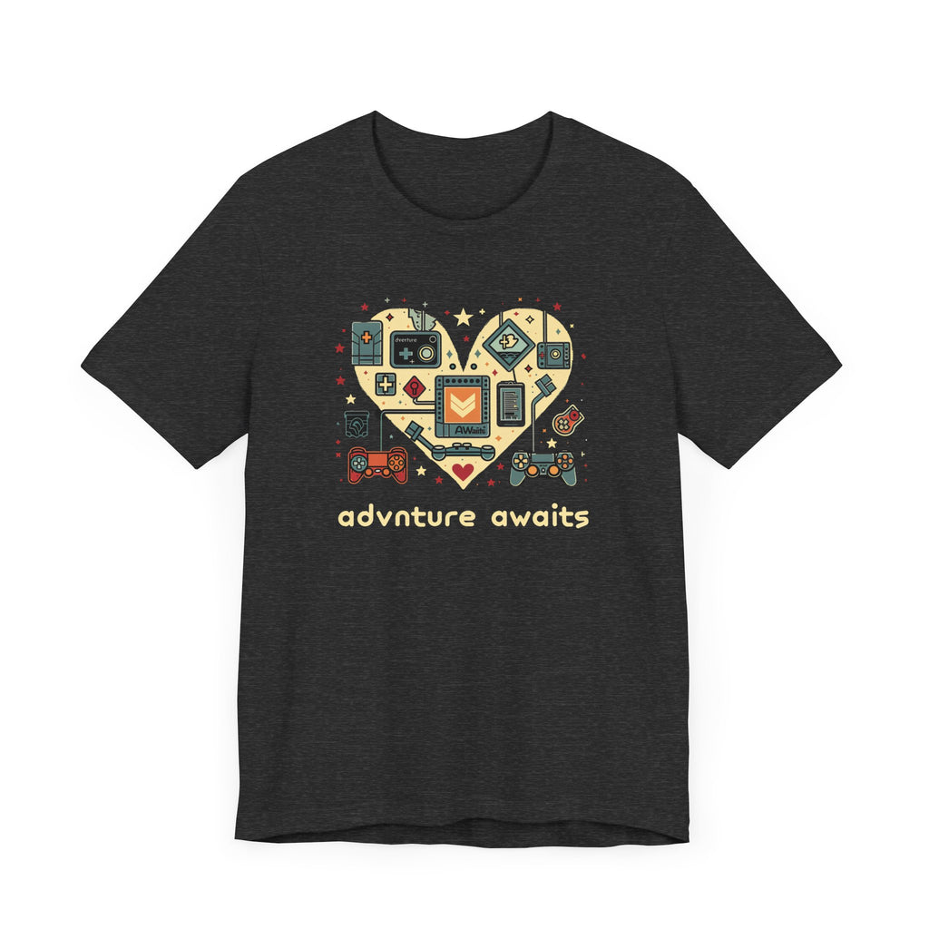 Geeky Gamer Tee, Game Night Shirt, Playful Retro Game Night Shirt, Adventure Awaits, Perfect Gamer Gift, Adventure Awaits Shirt